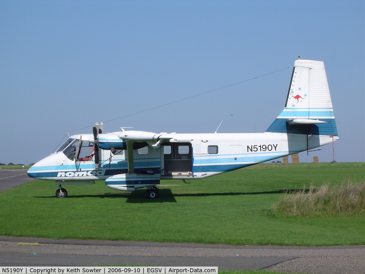 N5190Y, 1976 GAF N22B Nomad C/N N22B-026, Para dropping aircraft