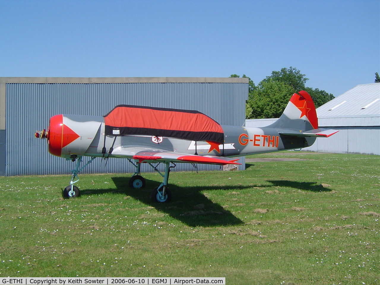 G-ETHI, 1989 Bacau Yak-52 C/N 899714, Resident aircraft at Little Gransden