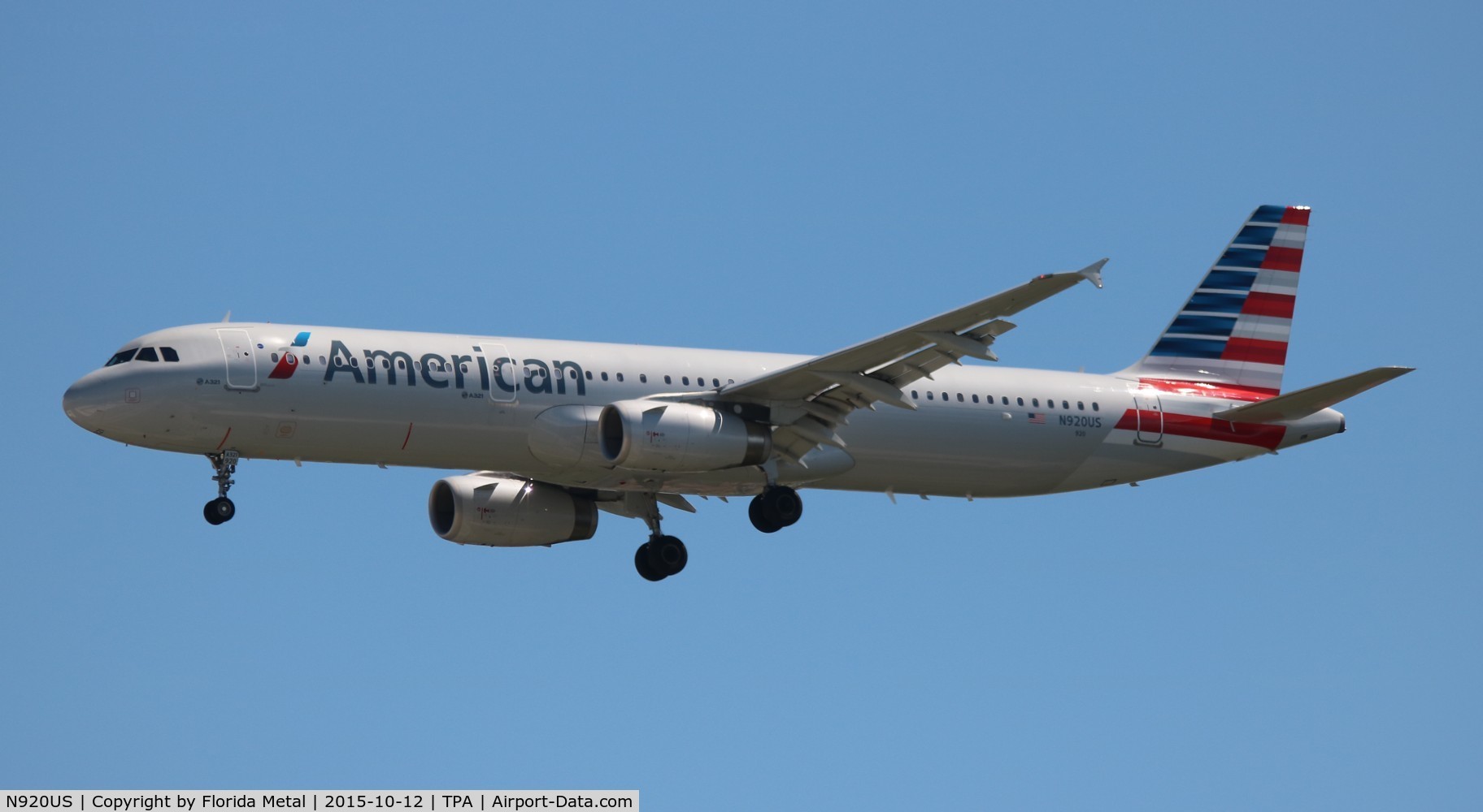N920US, 2015 Airbus A321-231 C/N 6490, American