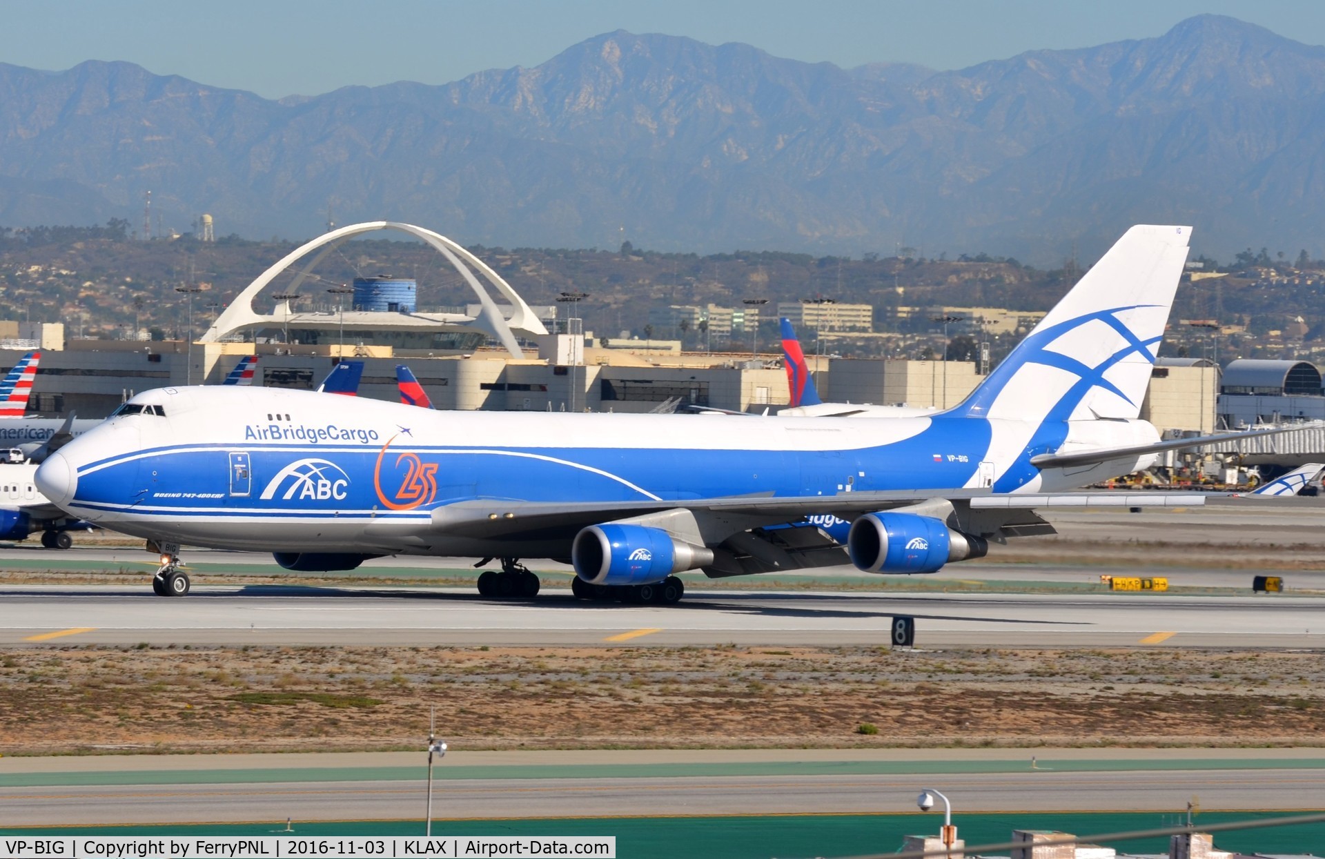 VP-BIG, 2007 Boeing 747-46N/FER/SCD C/N 35420, ABC B744F arrived in LAX