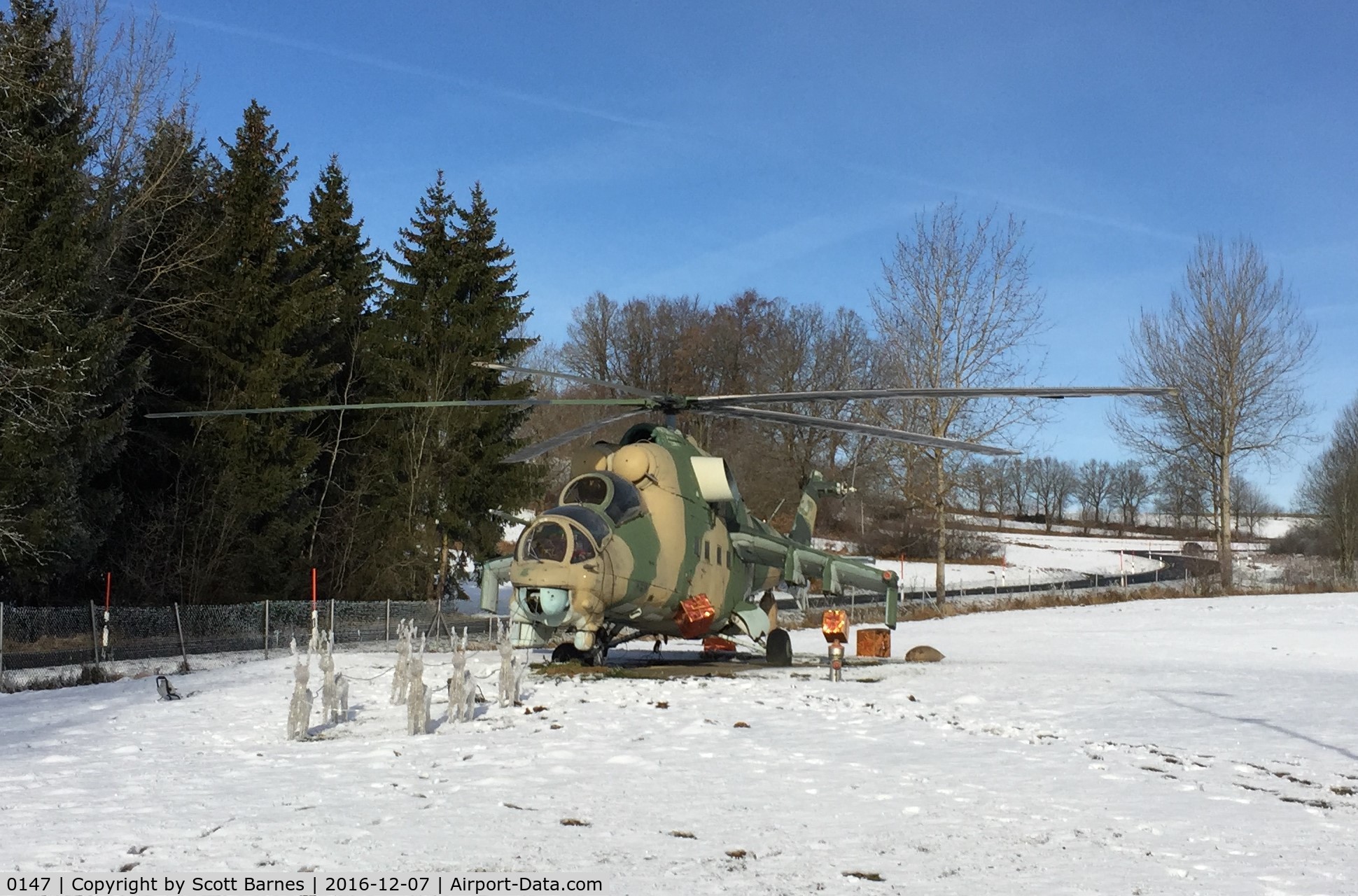 0147, Mil Mi-24D Hind D C/N M340147, On static display at Freyung, Germany.