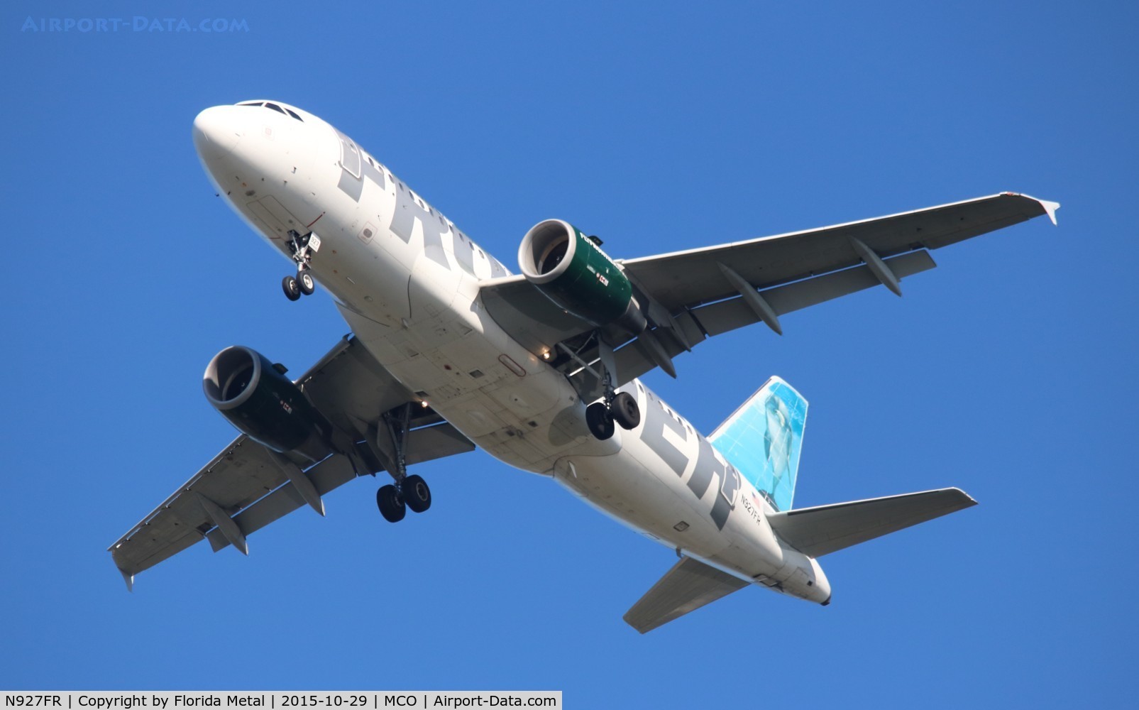 N927FR, 2004 Airbus A319-111 C/N 2209, Flip the Bottlenose Dolphin