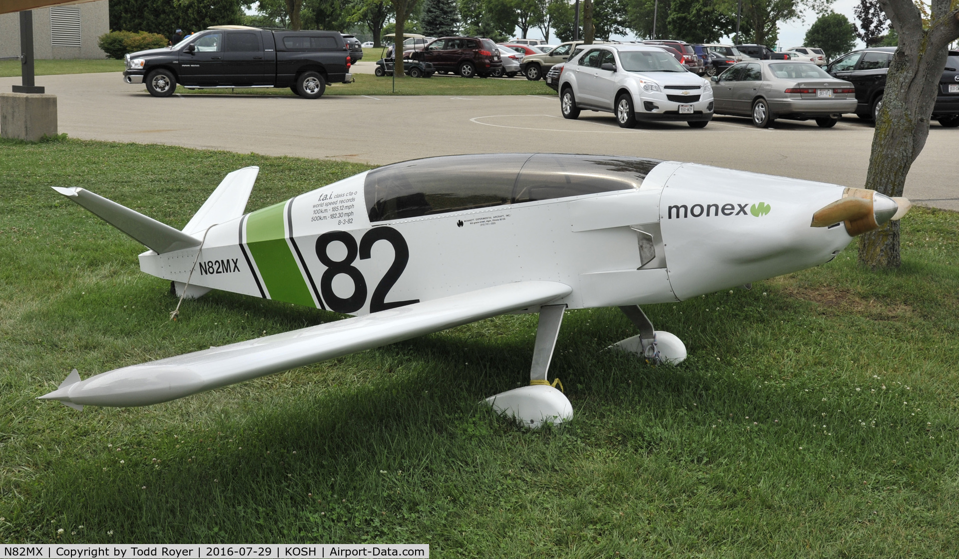N82MX, 1980 Monnett Monex C/N 001, Airventure 2016