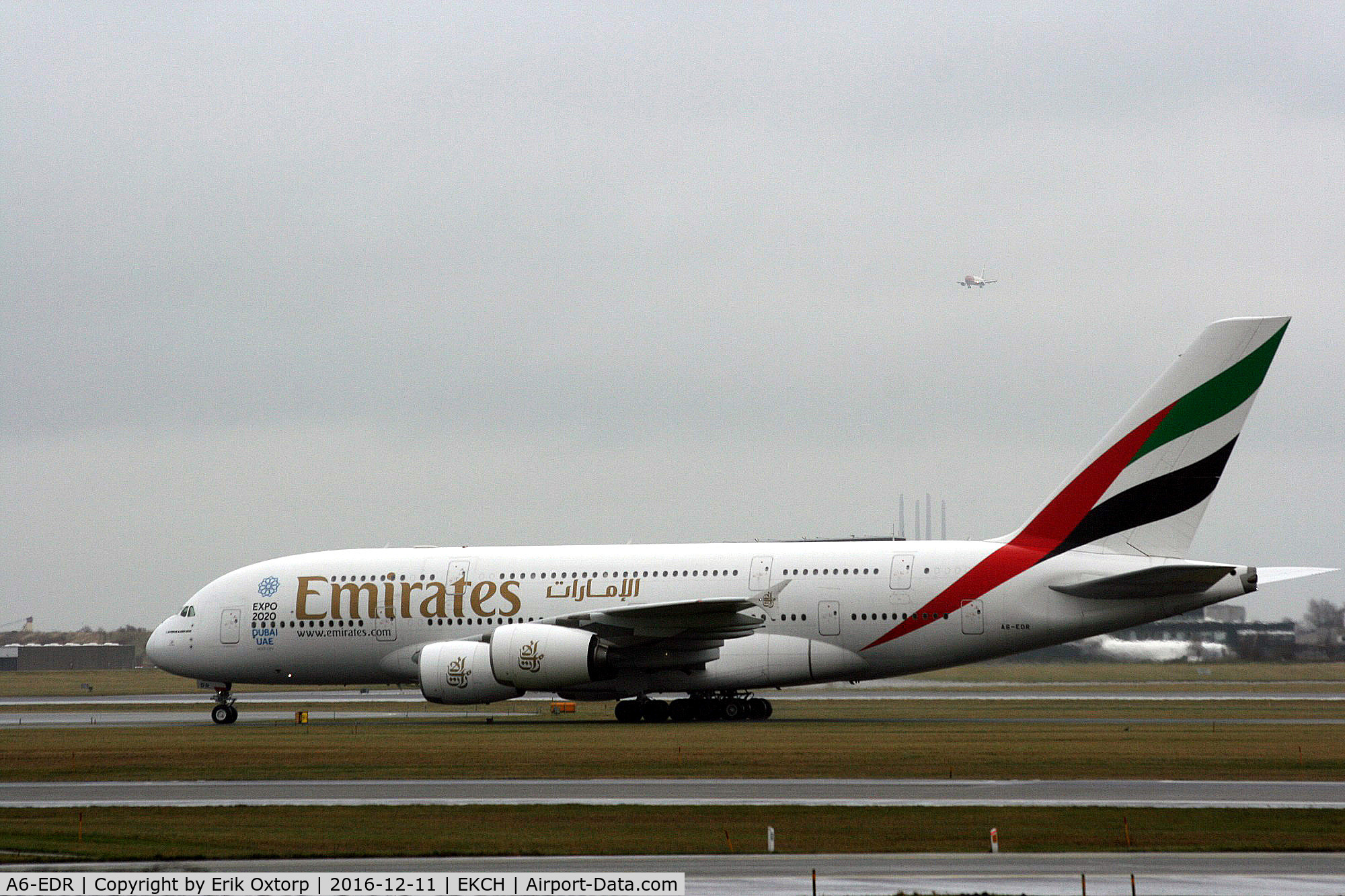 A6-EDR, 2011 Airbus A380-861 C/N 083, A6-EDR just landed rw 22L