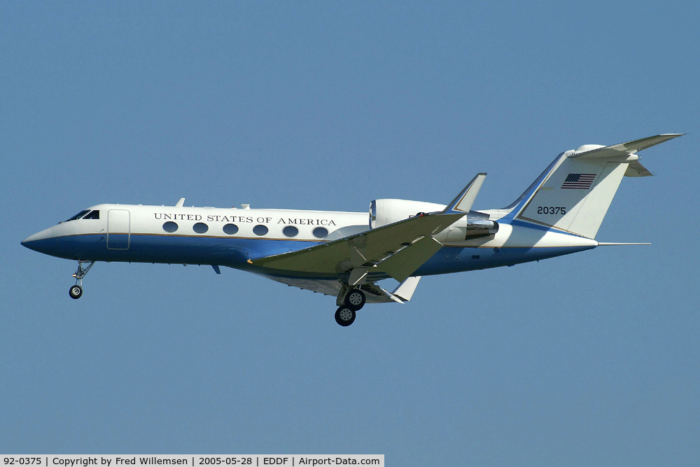 92-0375, 1992 Gulfstream Aerospace C-20H (Gulfstream III) C/N 1256, 