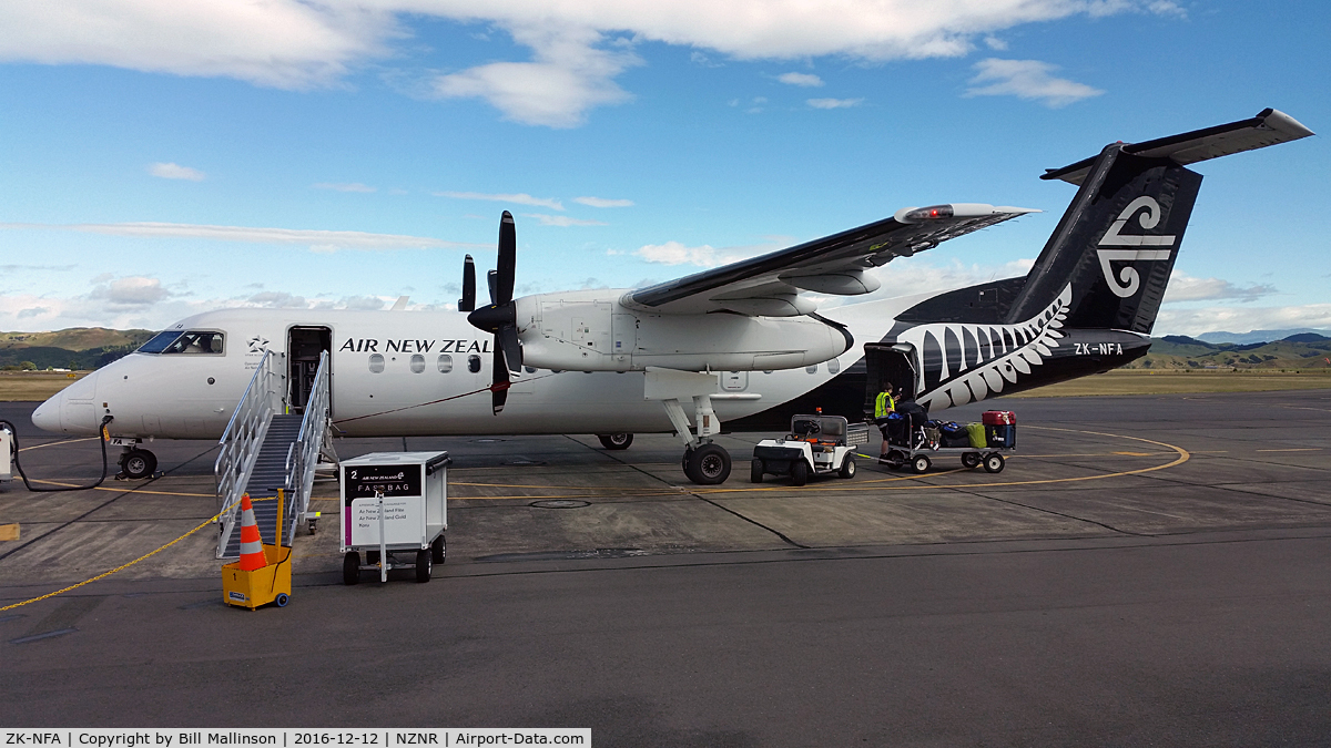 ZK-NFA, 2008 De Havilland Canada DHC-8-311 Dash 8 C/N 659, ready for a return to AKL