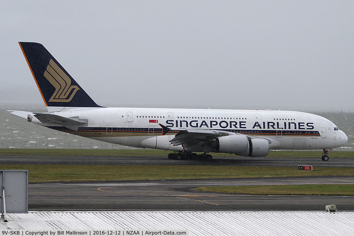 9V-SKB, 2006 Airbus A380-841 C/N 005, just in from SIN