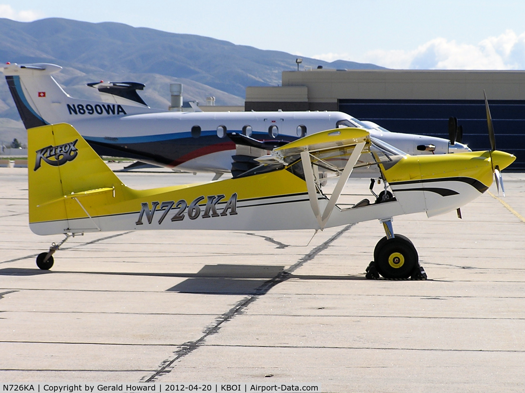 N726KA, Foxair Kitfox Light Sport C/N KA09046153, Parked on the Western Aircraft ramp.