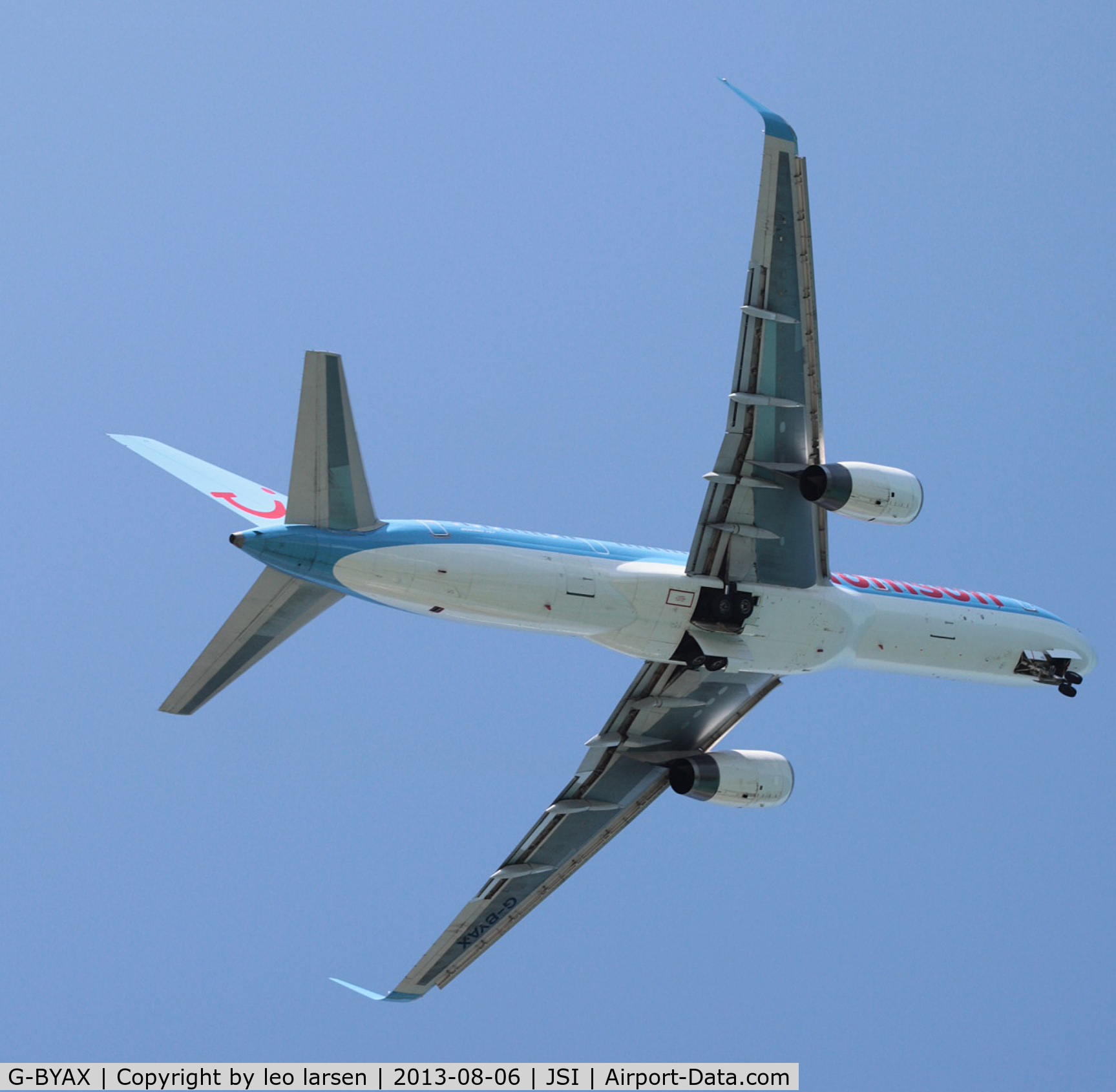G-BYAX, 1999 Boeing 757-204 C/N 28834, JSI Skiartos 6.8.13