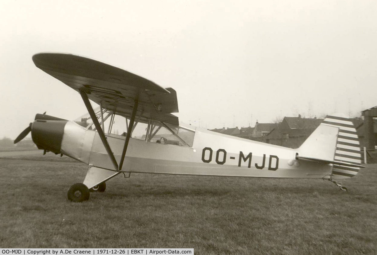 OO-MJD, 1951 Piper L-18C Super Cub (PA-18-95) C/N 18-1429, At Wevelgem.