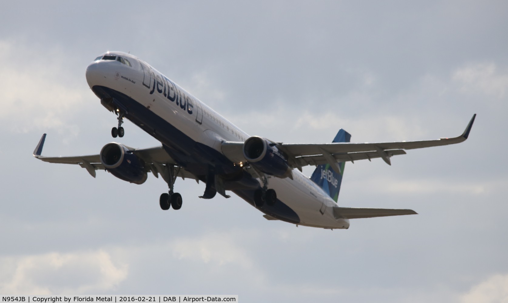 N954JB, 2015 Airbus A321-231 C/N 6725, Jet Blue