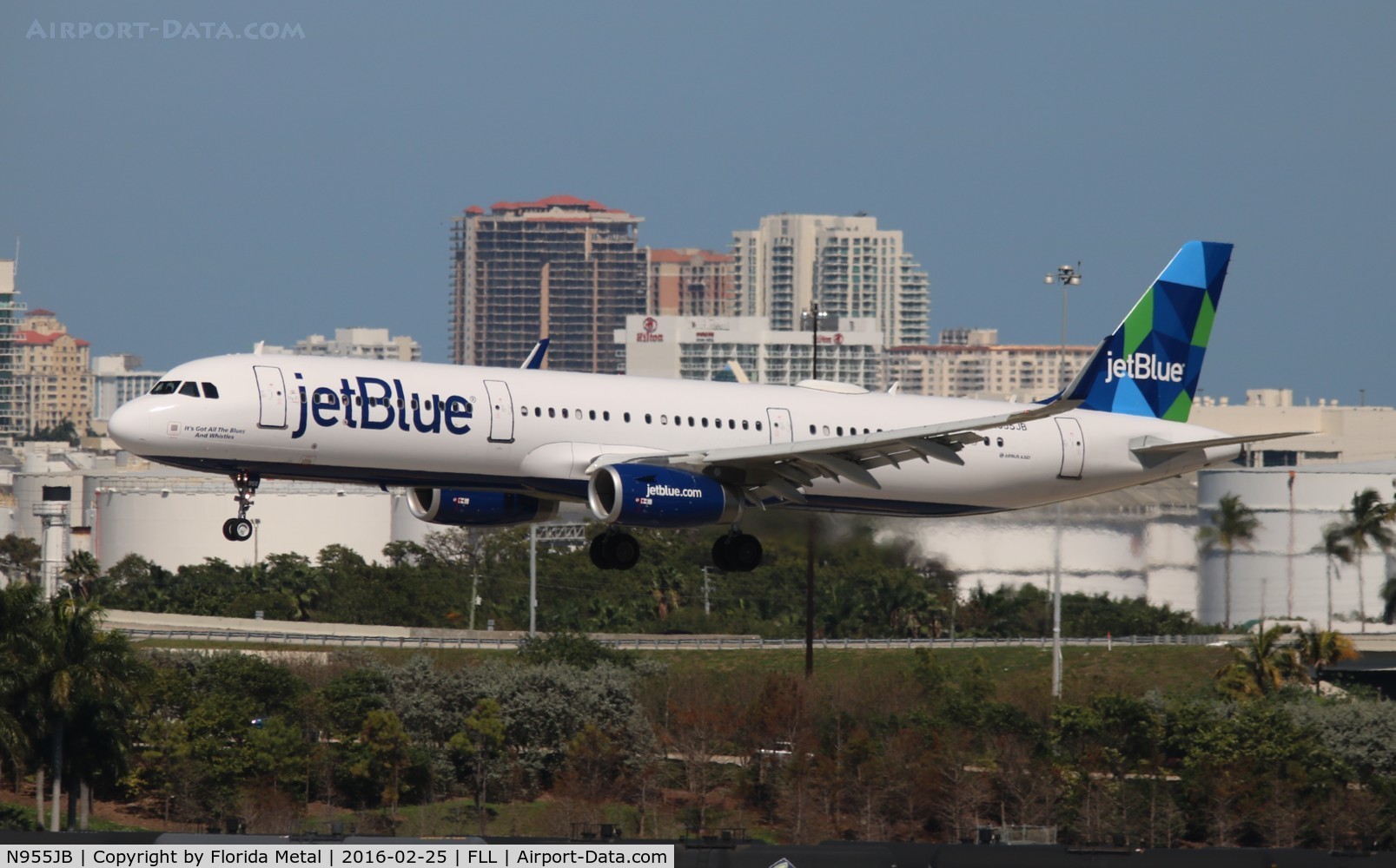 N955JB, 2015 Airbus A321-231 C/N 6757, Jet Blue
