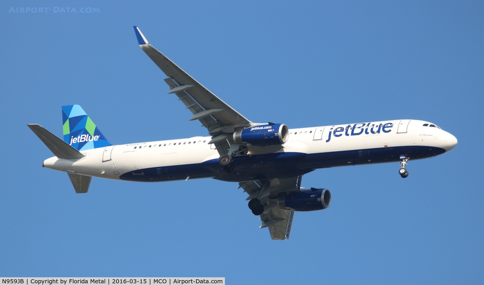 N959JB, 2015 Airbus A321-231 C/N 6903, Jet Blue