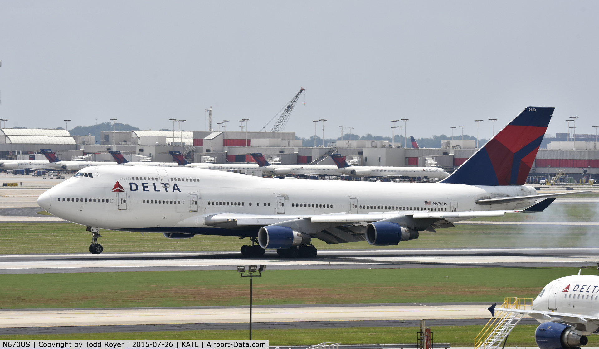 N670US, 1990 Boeing 747-451 C/N 24225, Arriving at Atlanta