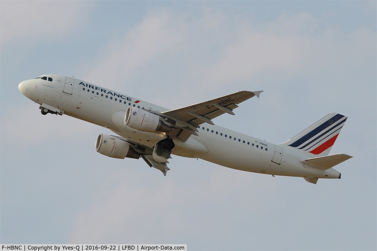 F-HBNC, 2010 Airbus A320-214 C/N 4601, Airbus A320-214, Take off rwy 23, Bordeaux Mérignac airport (LFBD-BOD)