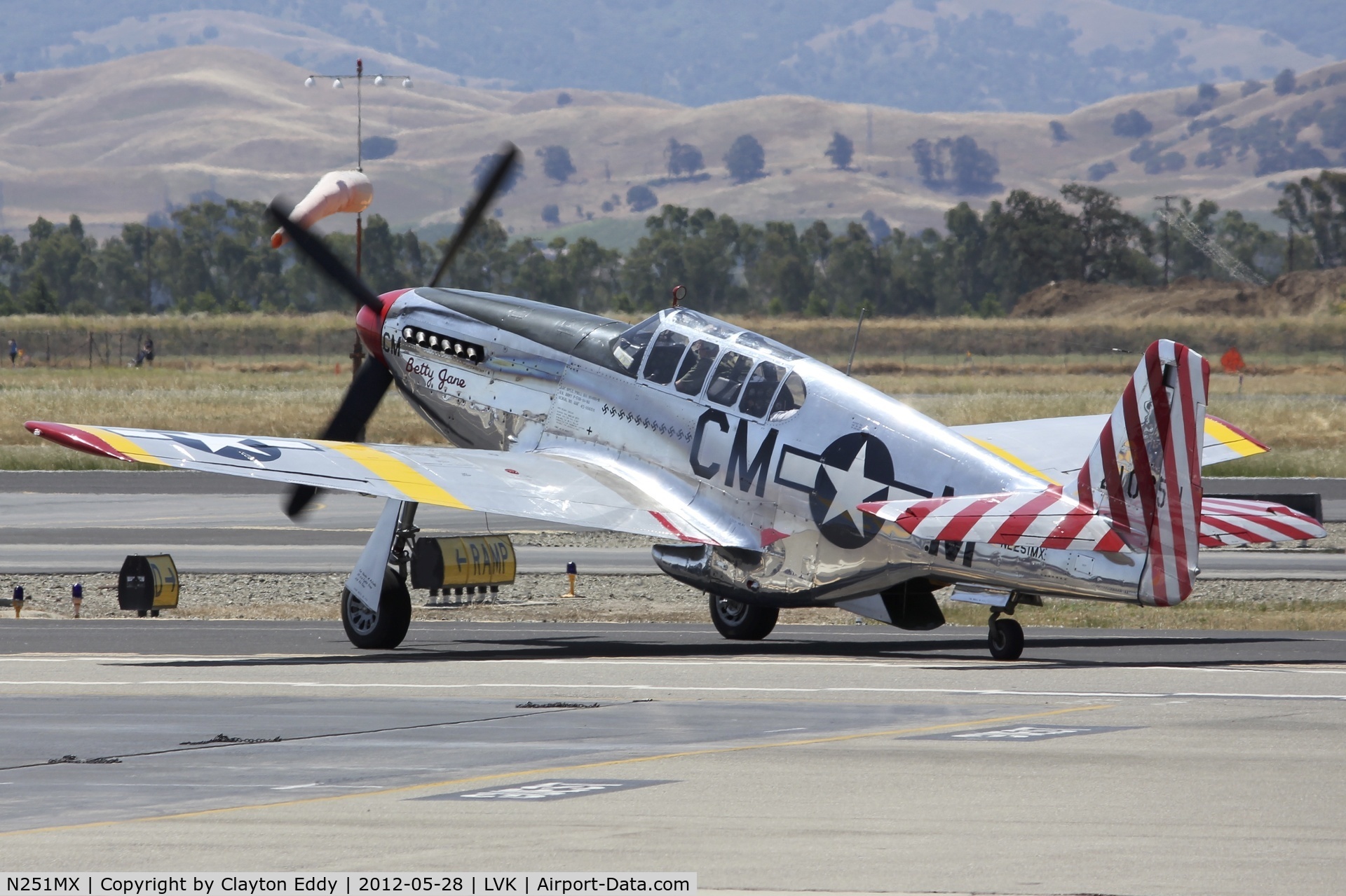 N251MX, 1943 North American P-51C-10 Mustang C/N 103-22730, Livermore Airport 2012