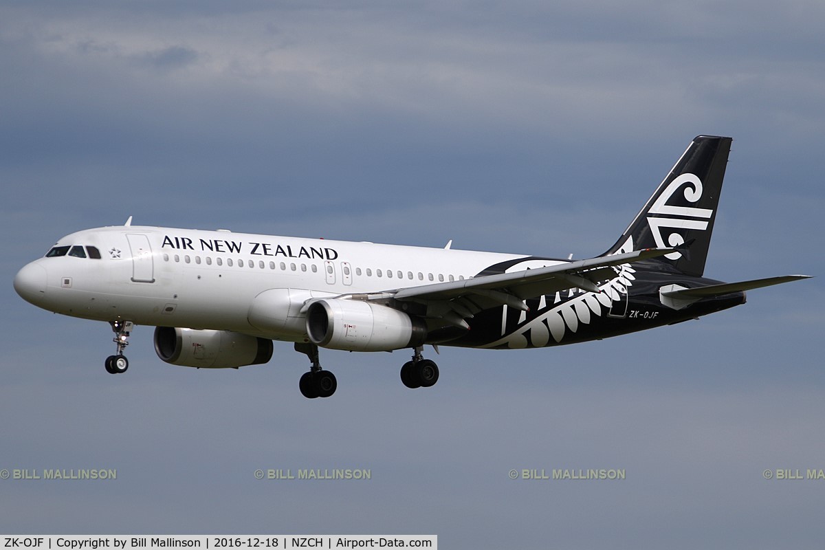 ZK-OJF, 2003 Airbus A320-232 C/N 2153, NZ896 from MEL