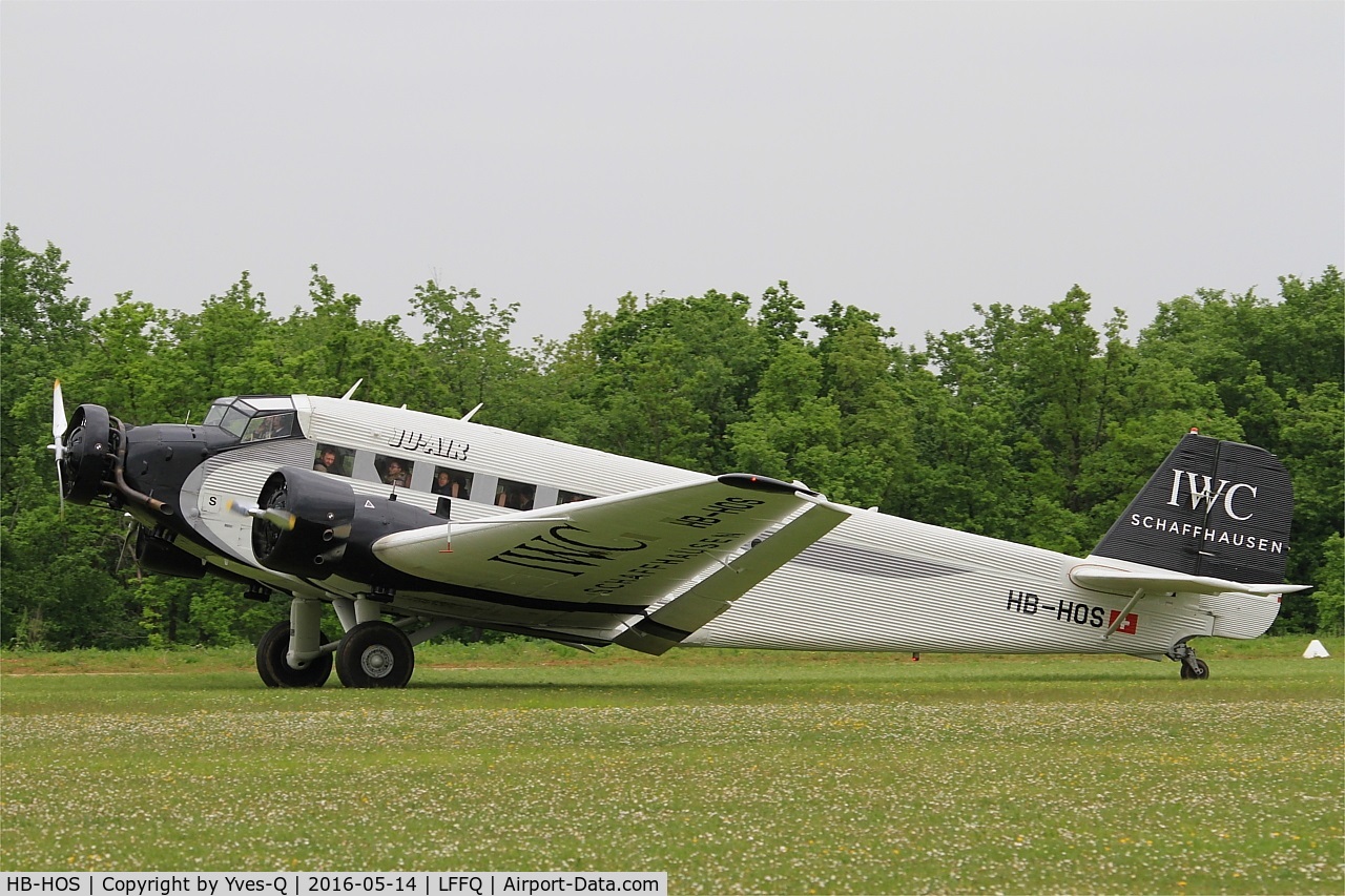 HB-HOS, 1939 Junkers Ju-52/3m g4e C/N 6580, Junkers Ju-52-3m g4e, Taxiing rwy 28, La Ferté-Alais airfield (LFFQ) Air show 2016