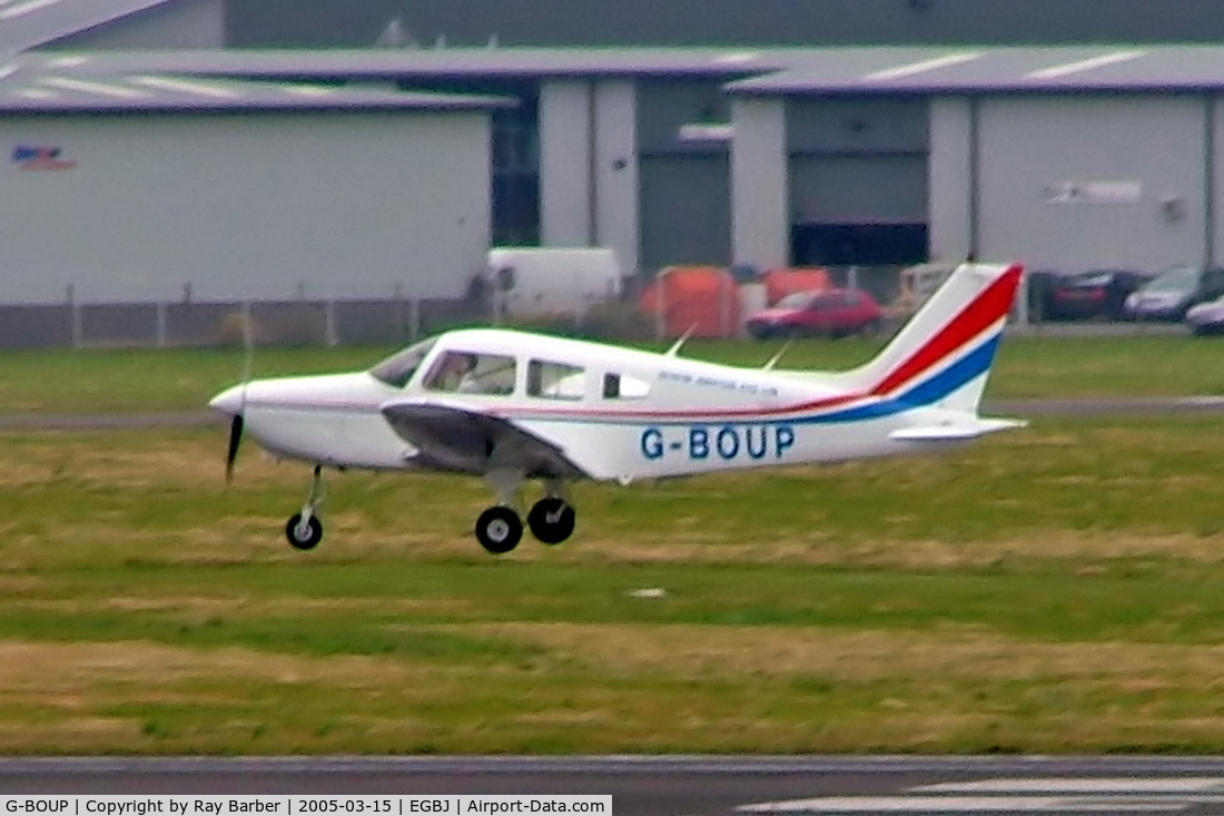 G-BOUP, 1988 Piper PA-28-161 Warrior II C/N 2816059, Piper PA-28-161 Warrior II [2816059] Staverton~G 15/03/2005