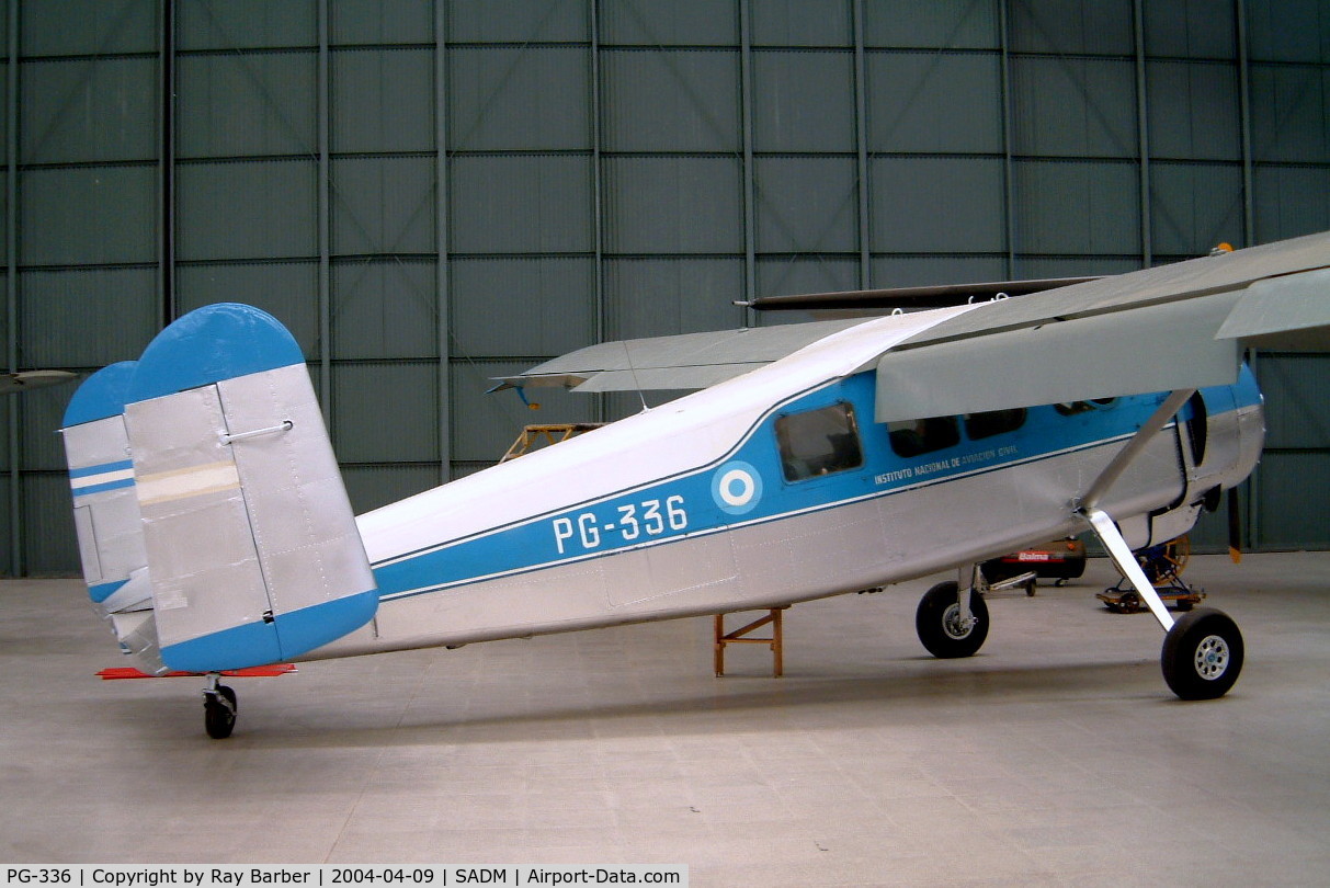 PG-336, Max Holste MH-1521C Broussard C/N 24C, Max Holste MH.1521C1 Broussard [24C] (Museo Nacional de Aeronautica (Argentina)) Buenos Aires-Moron~LV 09/04/2004