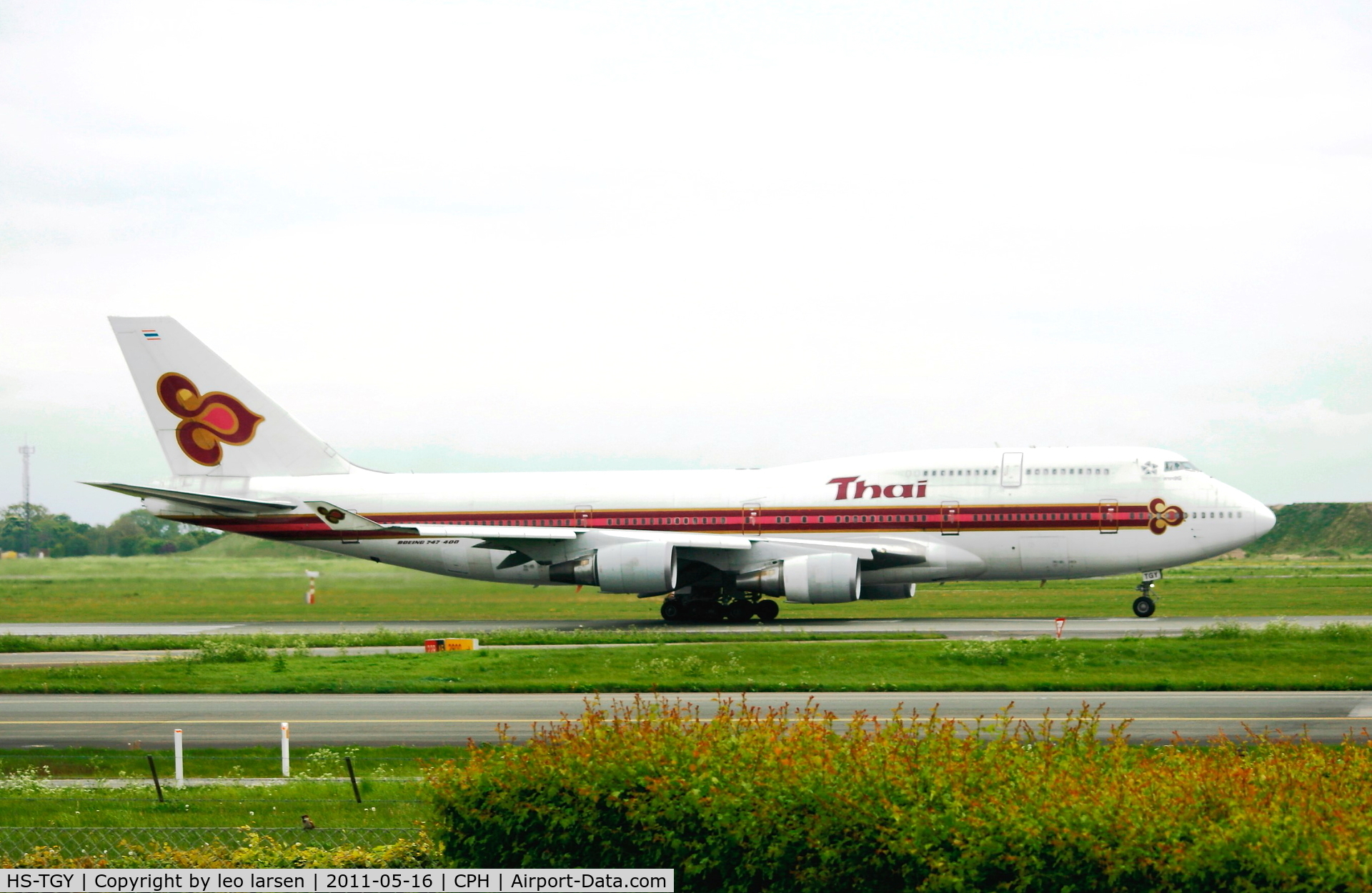 HS-TGY, 1998 Boeing 747-4D7 C/N 28705, Copenhagen 16.5.11
