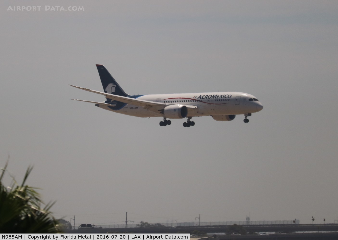 N965AM, 2013 Boeing 787-8 Dreamliner C/N 35308, Aeromexico
