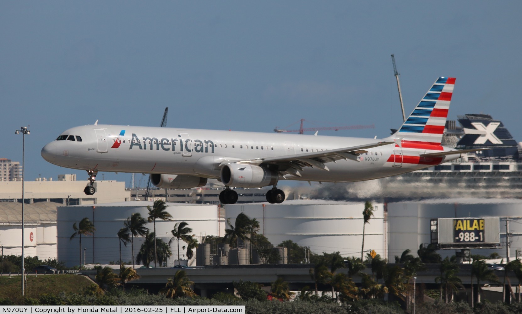 N970UY, 2009 Airbus A321-231 C/N 3924, American