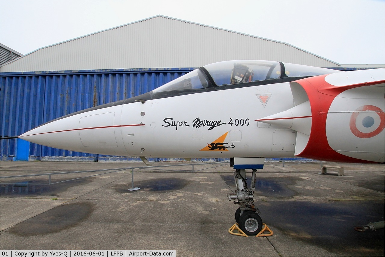 01, 1979 Dassault Mirage 4000 C/N 01, Dassault Mirage 4000, Preserved at Air & Space museum, Paris-Le bourget (LFPB)