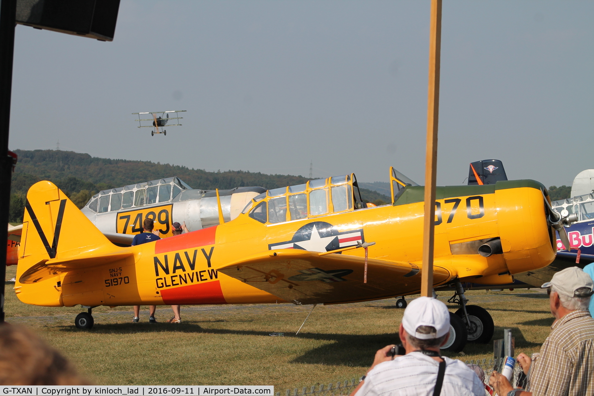 G-TXAN, 1943 North American AT-6D Harvard III C/N 88-14722 (41-33882), US Navy colours, Hahnweide 2016