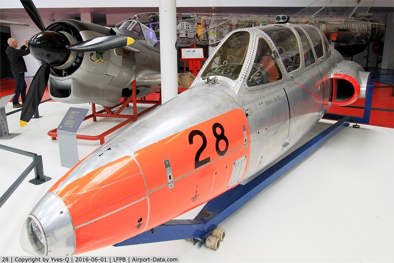 28, Fouga CM-170 Magister C/N 28, Fouga CM-170 Magister, Exibited at Air & Space Museum Paris-Le Bourget (LFPB)