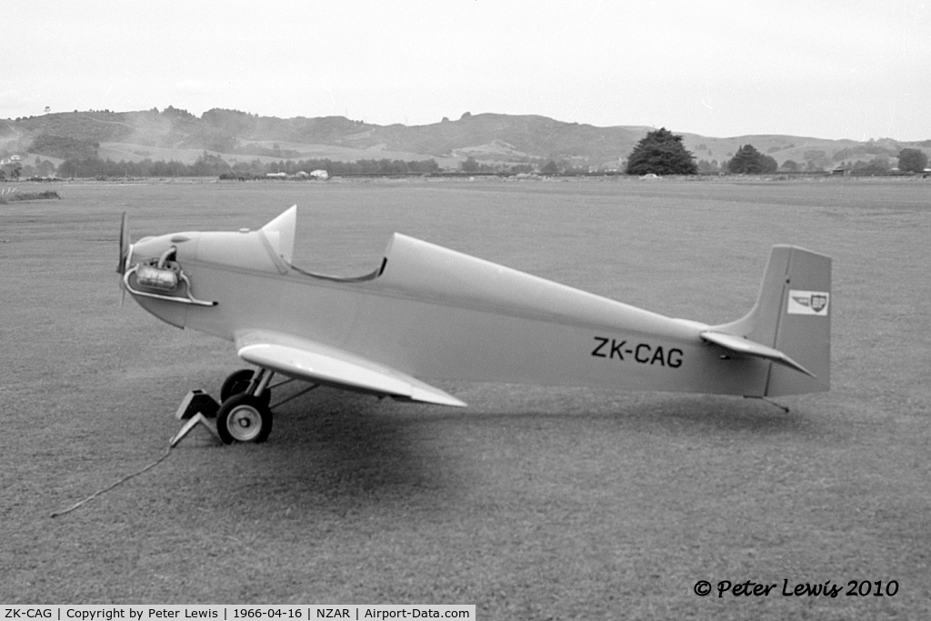 ZK-CAG, Druine D.31 Turbulent C/N 1005, R Hicks, Auckland
