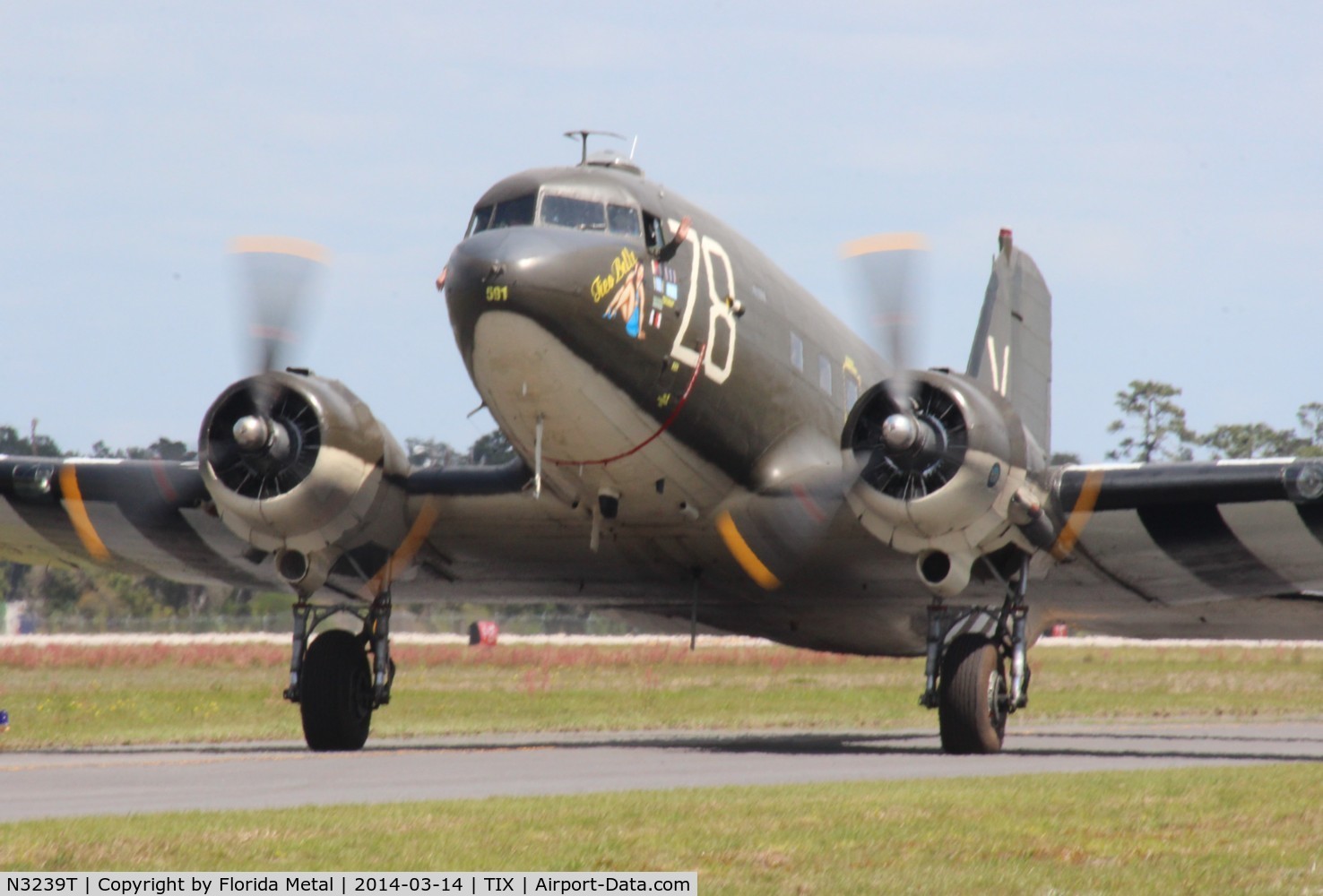 N3239T, 1943 Douglas DC3C-S1C3G (C-47A-65-DL) C/N 19054, Tico Belle