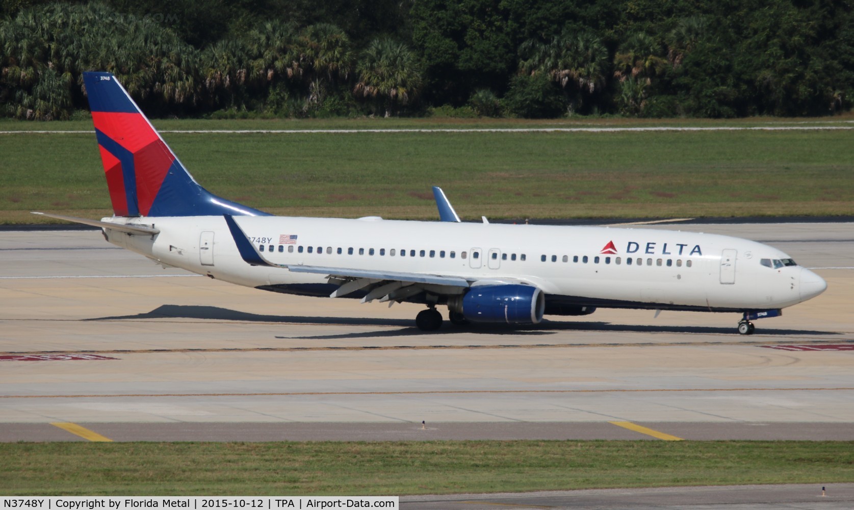 N3748Y, 2001 Boeing 737-832 C/N 30489, Delta