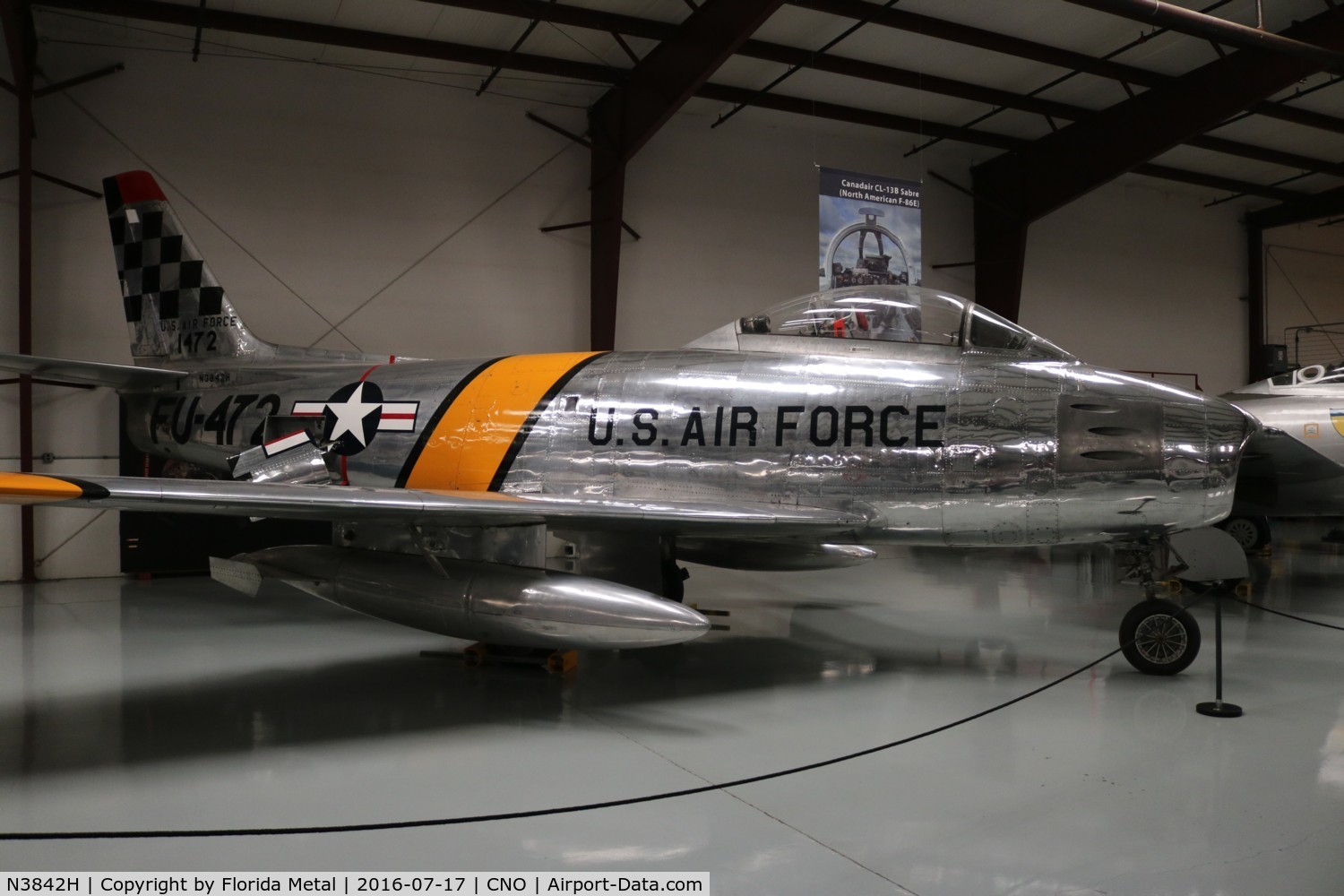 N3842H, Canadair F-86E MK.6 C/N 1472, F-86E