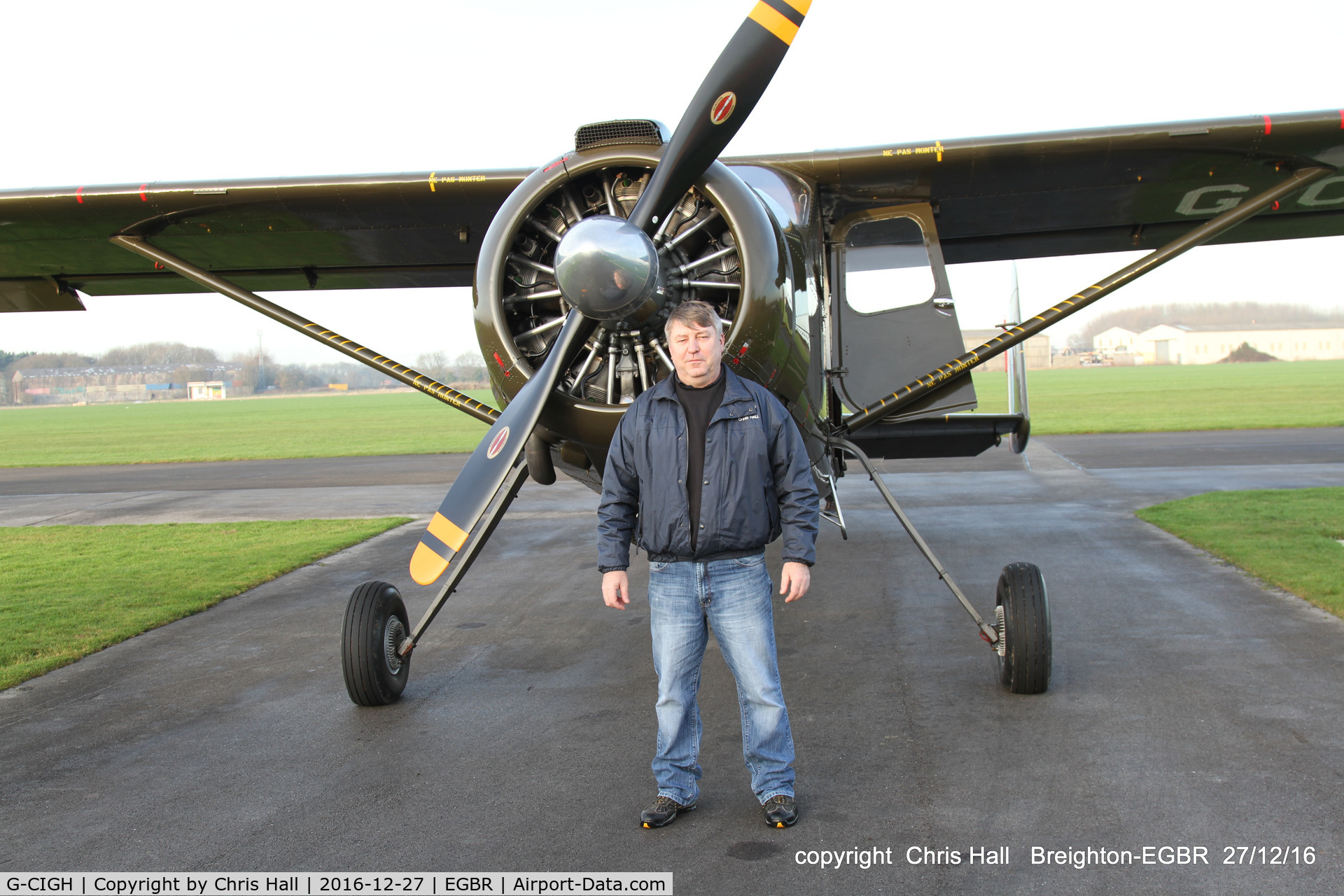 G-CIGH, 1960 Max Holste MH.1521M Broussard C/N 255, back at Breighton after our flight to Wickenby