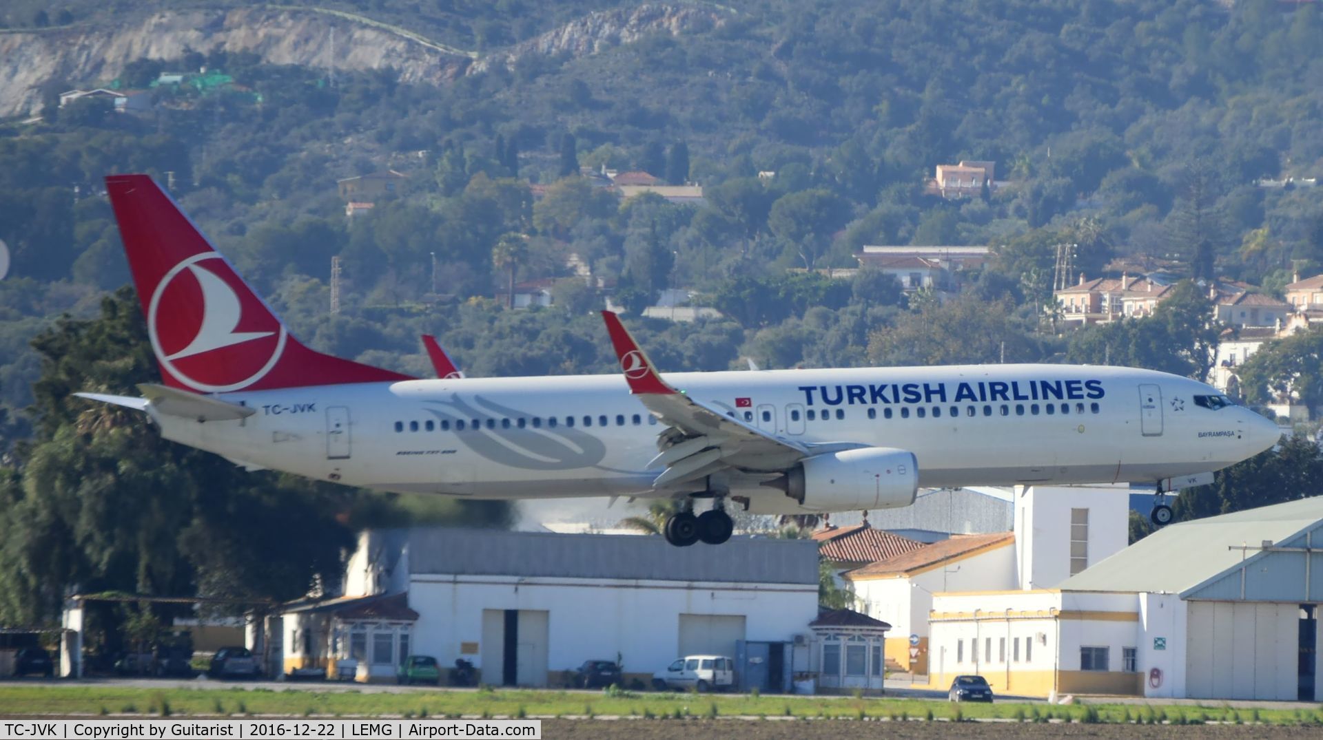 TC-JVK, 2016 Boeing 737-8F2 C/N 60014, At Malaga