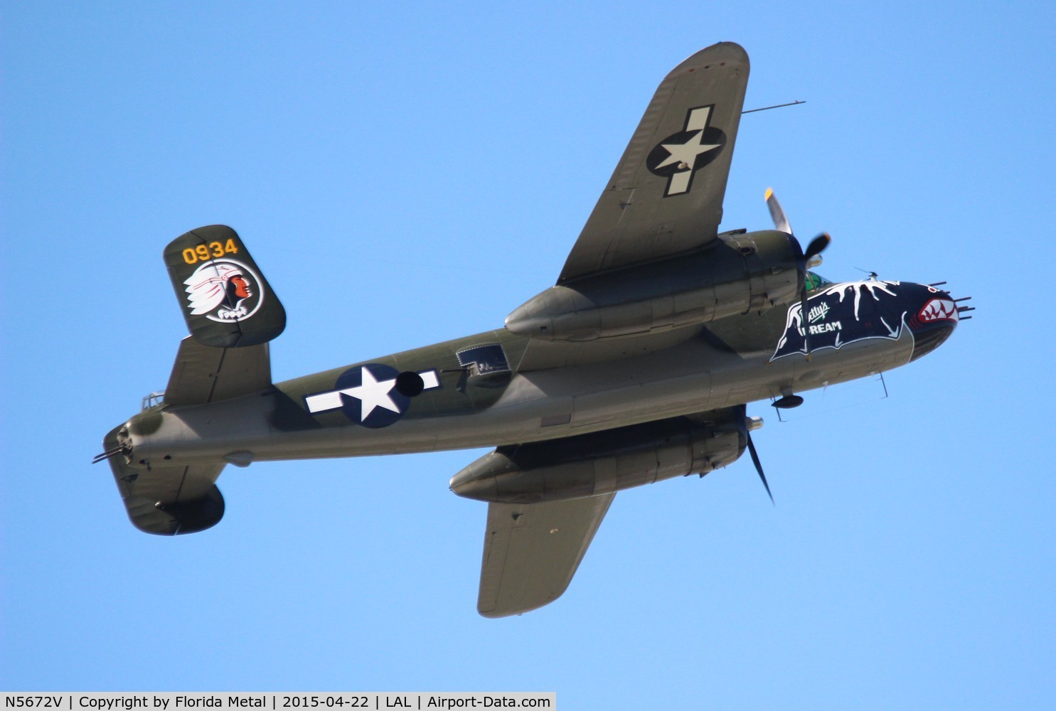 N5672V, 1945 North American B-25J Mitchell Mitchell C/N 108-47686, Betty's Dream