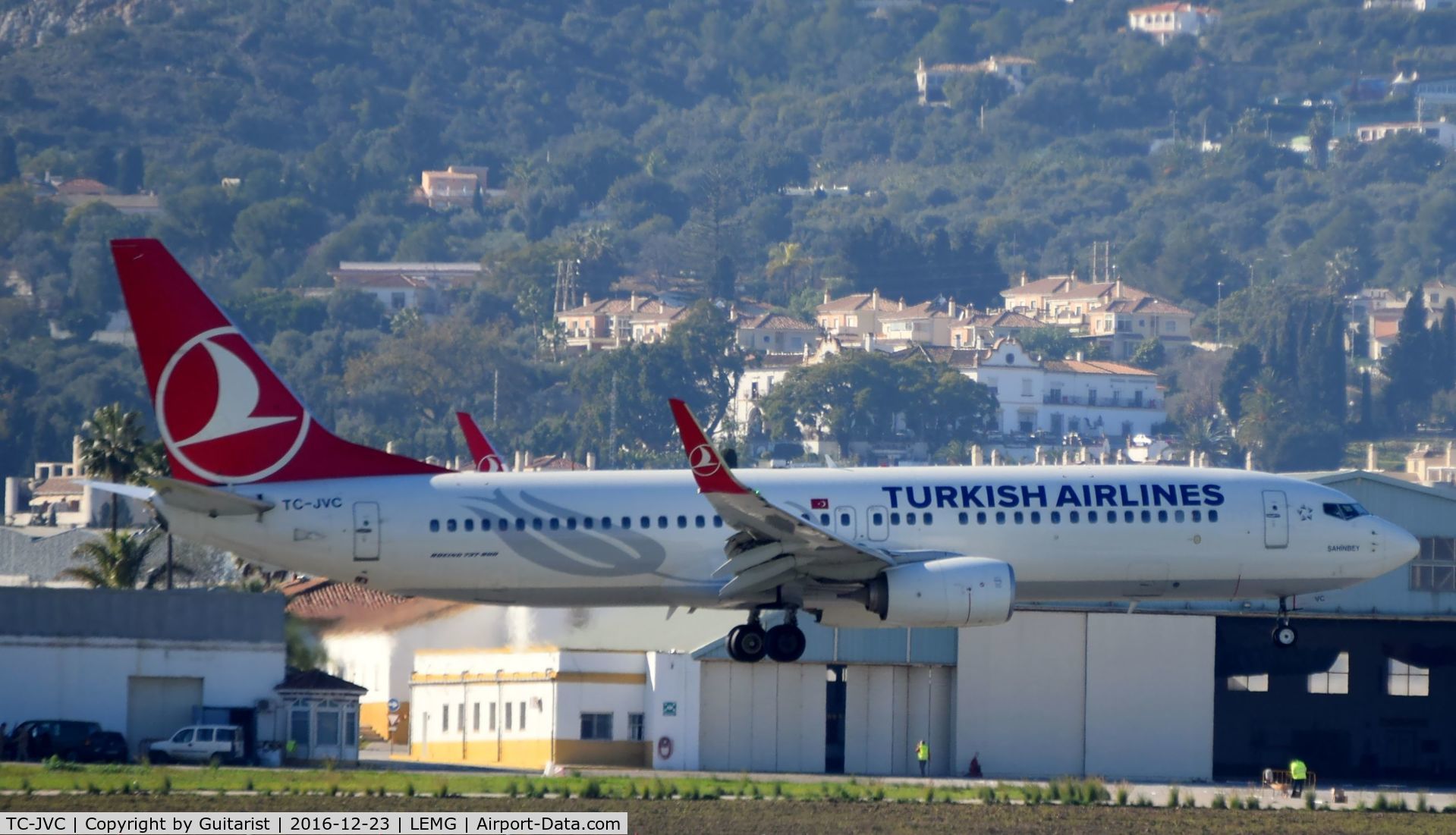 TC-JVC, 2014 Boeing 737-8F2 C/N 42005, At Malaga