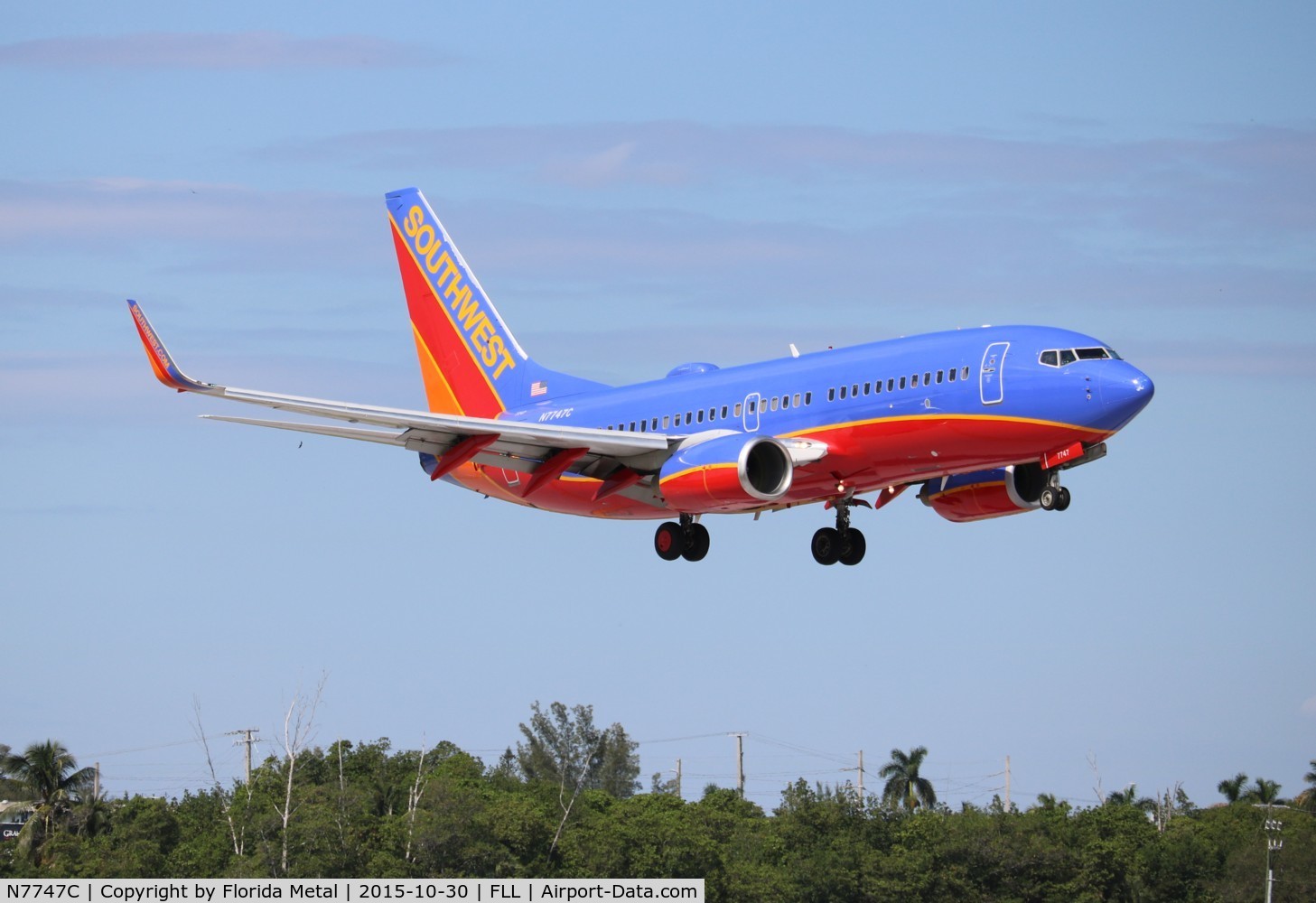 N7747C, 2007 Boeing 737-7BD C/N 36091, Southwest