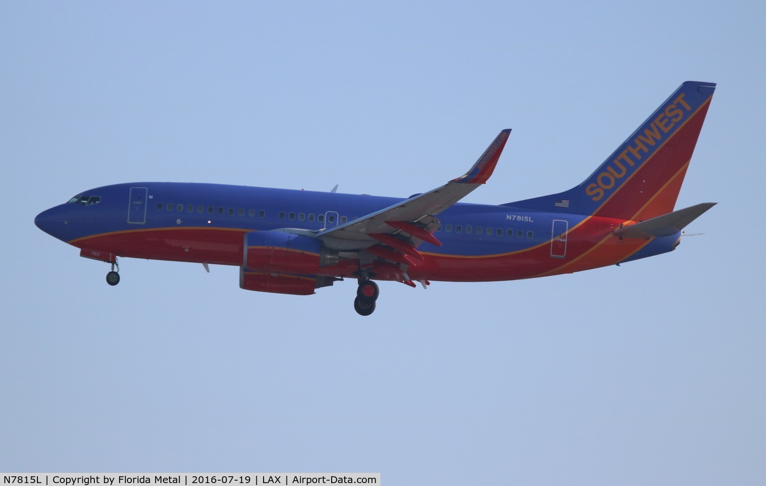 N7815L, 2003 Boeing 737-76Q C/N 30288, Southwest