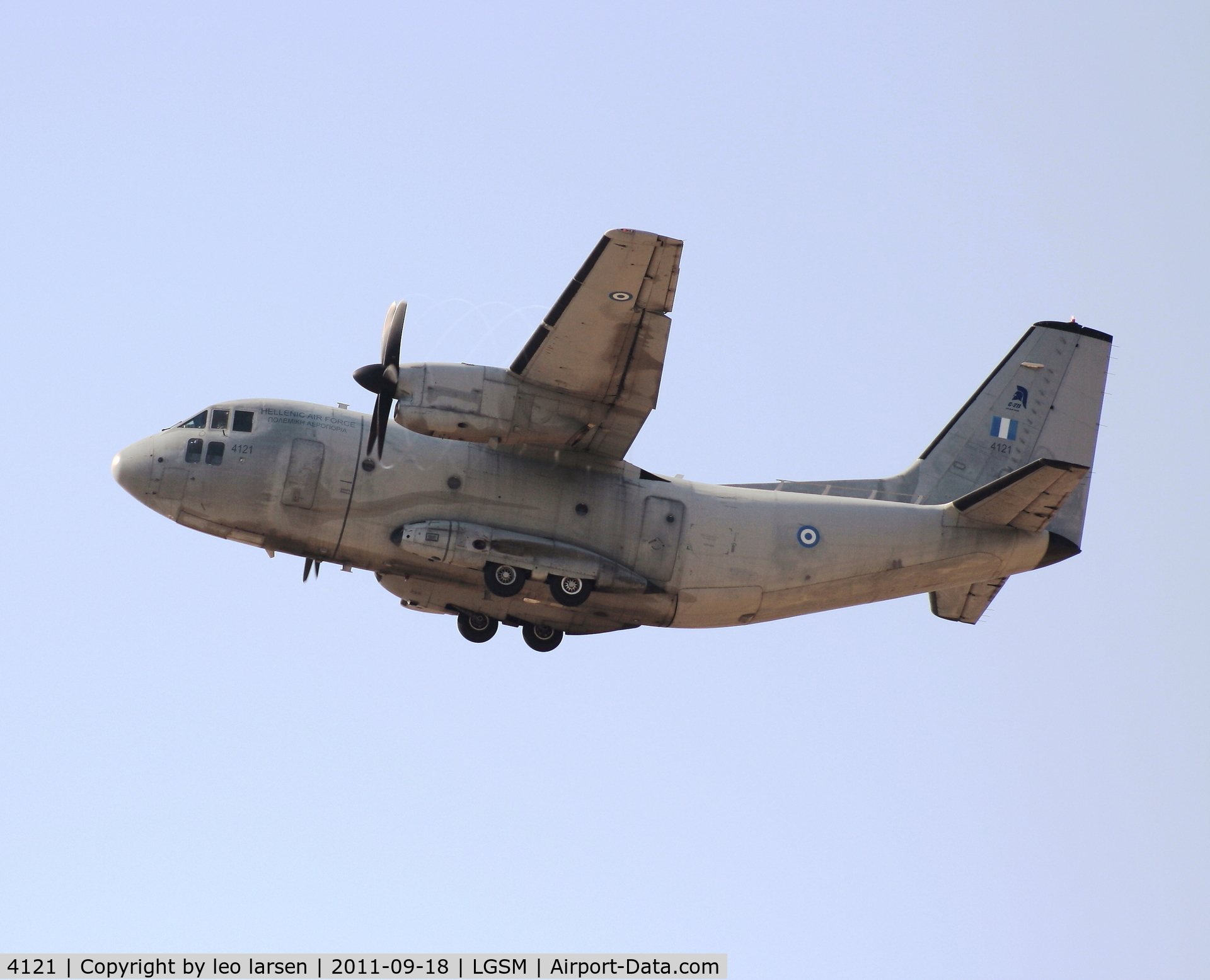 4121, 2008 Alenia C-27J Spartan C/N 4121/HA004, Samos 18.9.11