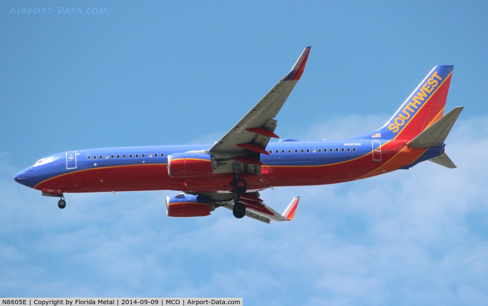 N8605E, 2012 Boeing 737-8H4 C/N 36891, Southwest