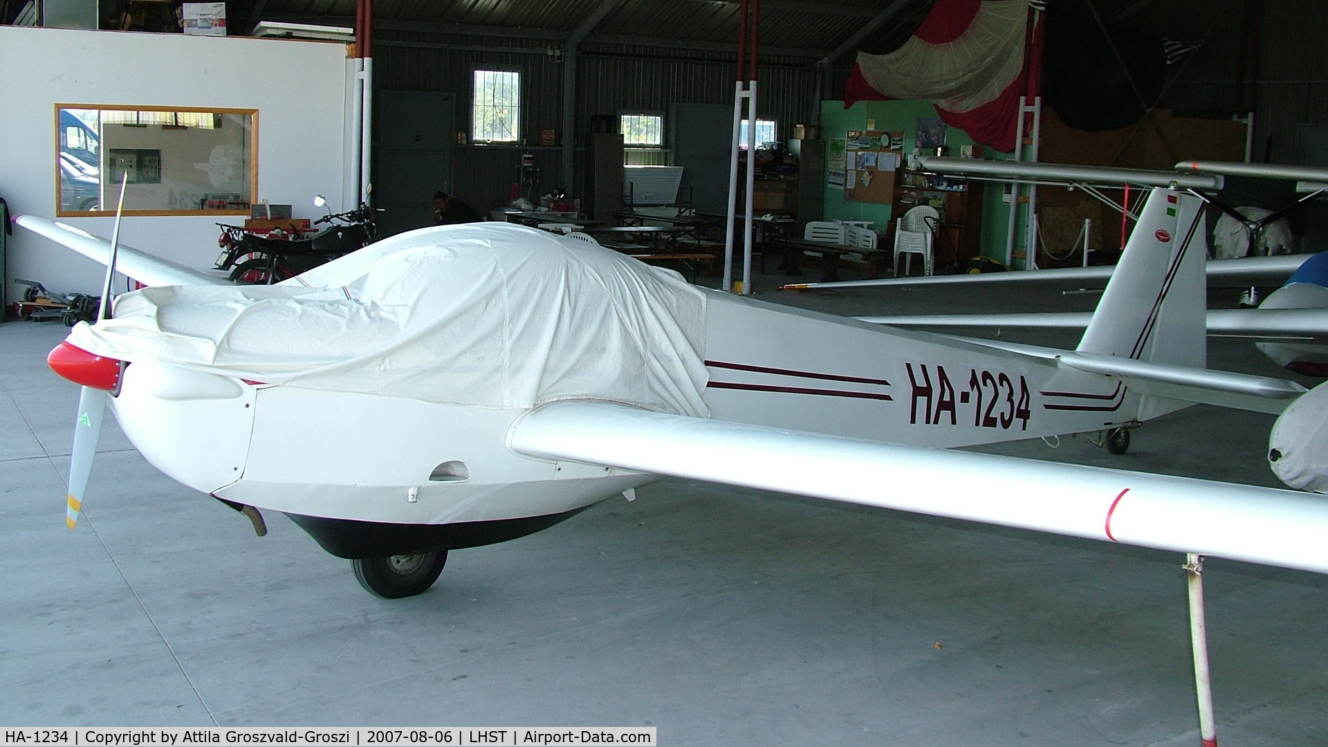 HA-1234, 1977 Scheibe SF-25C Falke C/N 44220, Szatymaz Airport, Hungary