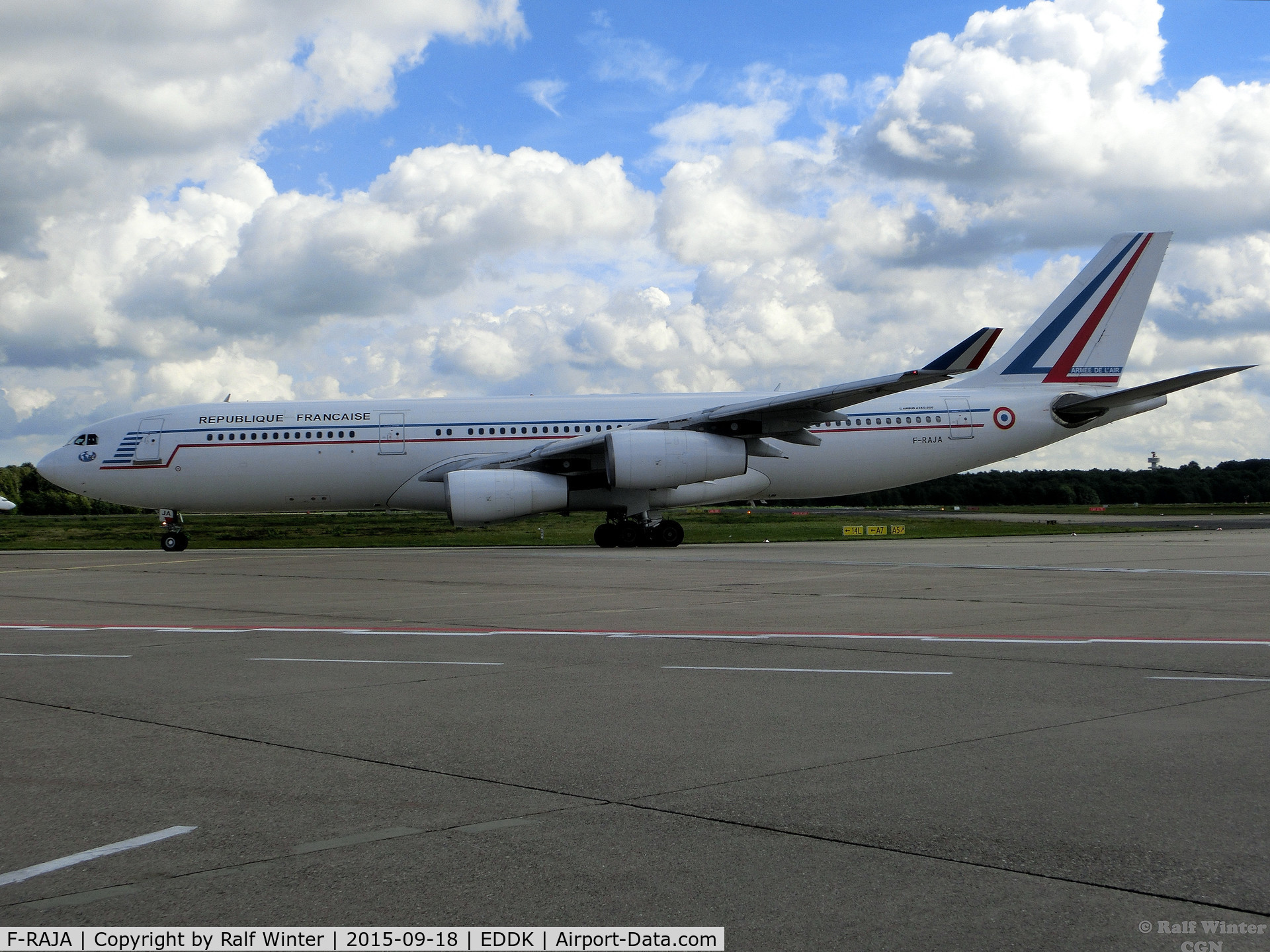 F-RAJA, 1995 Airbus A340-212 C/N 075, Airbus A340-212 - French Air France - F-RAJA - 18.09.2015 - CGN