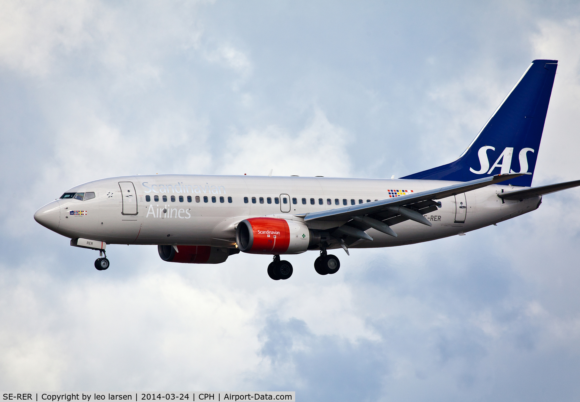 SE-RER, 2000 Boeing 737-7BX C/N 30736, Copenhagen 24.3.2014