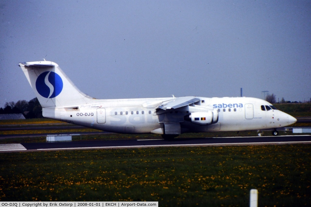 OO-DJQ, 1996 British Aerospace Avro 146-RJ85 C/N E.2289, OO-DJQ in CPH MAY99