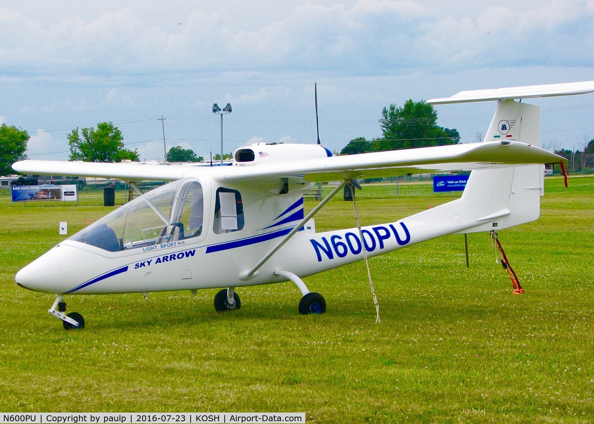 N600PU, 2016 Magnaghi Aeronautica Sky Arrow LSA C/N LSA 027, At Oshkosh.