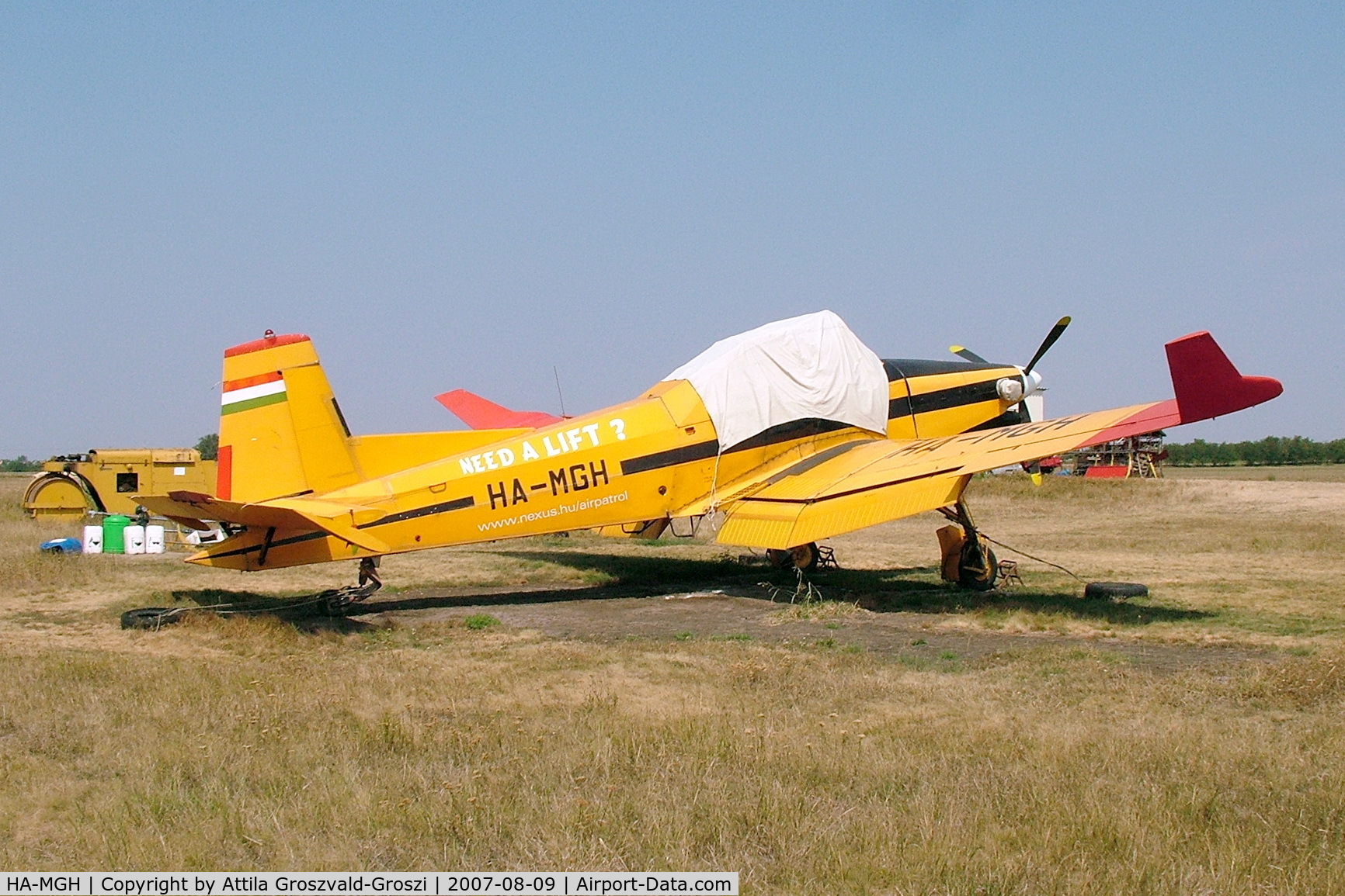 HA-MGH, 1989 Let Z-137T Agro-Turbo C/N 021, Kisújszállás, agricultural airfield.