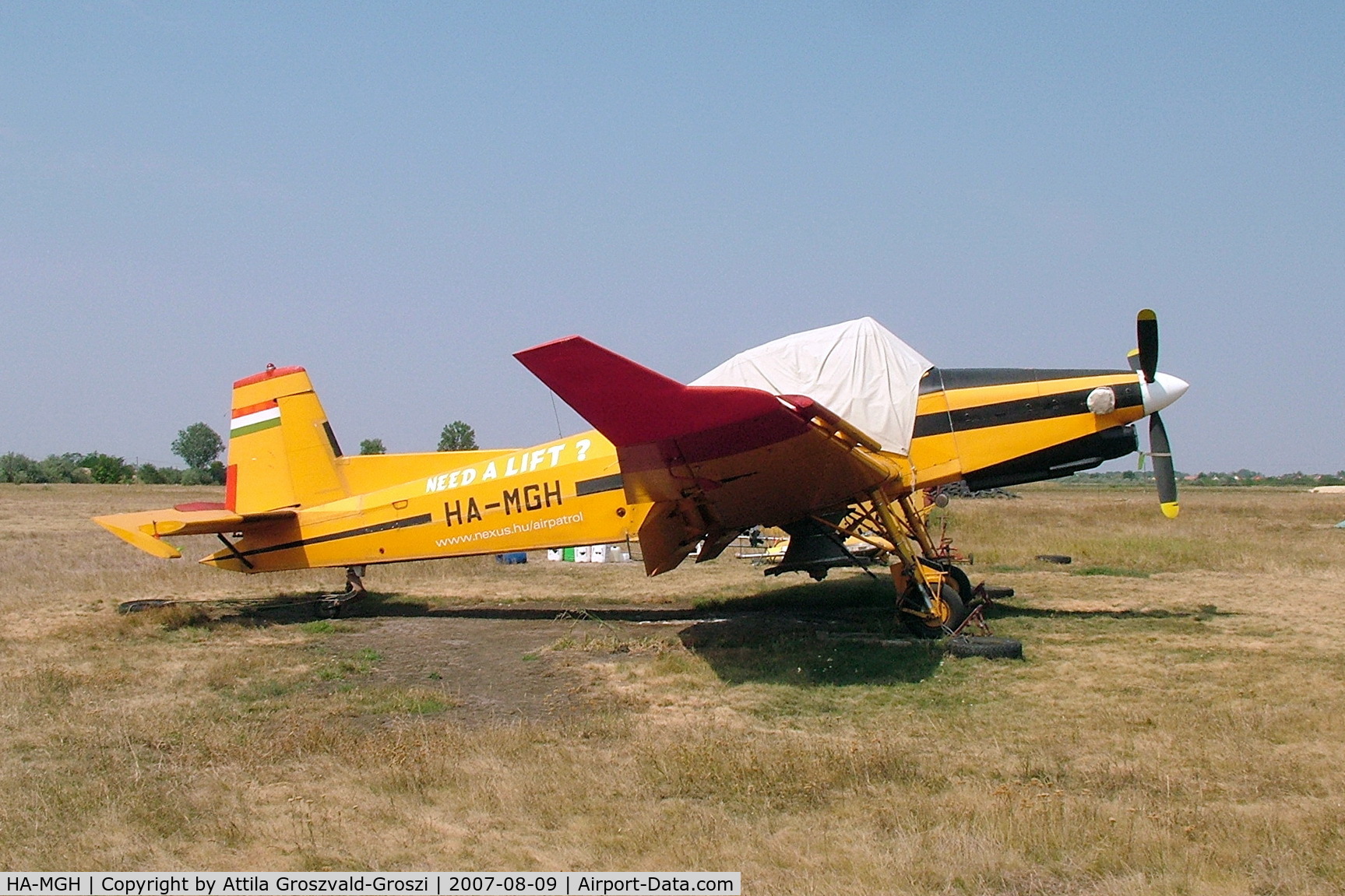 HA-MGH, 1989 Let Z-137T Agro-Turbo C/N 021, Kisújszállás, agricultural airfield.