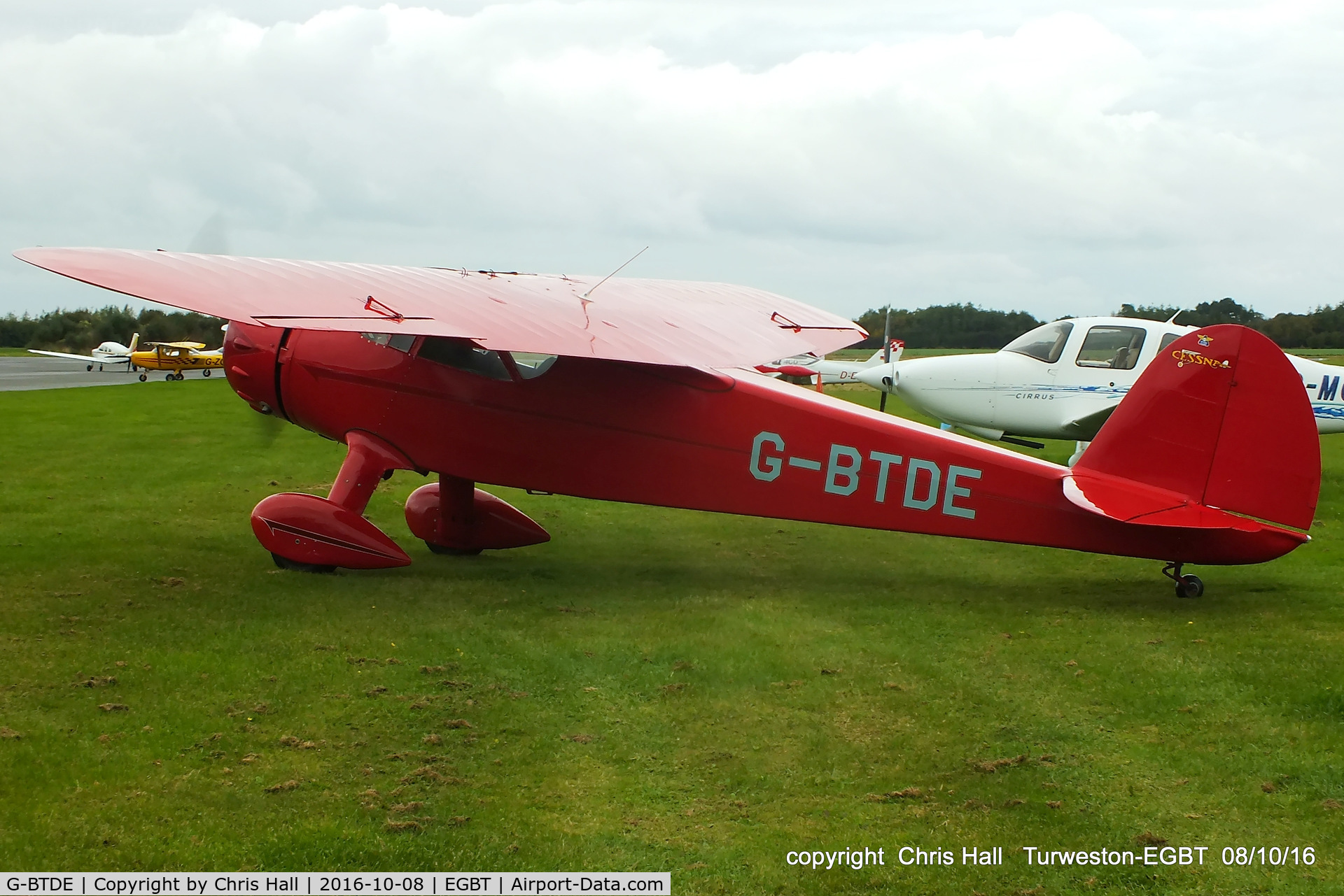 G-BTDE, 1940 Cessna C-165 Airmaster C/N 551, at Turweston